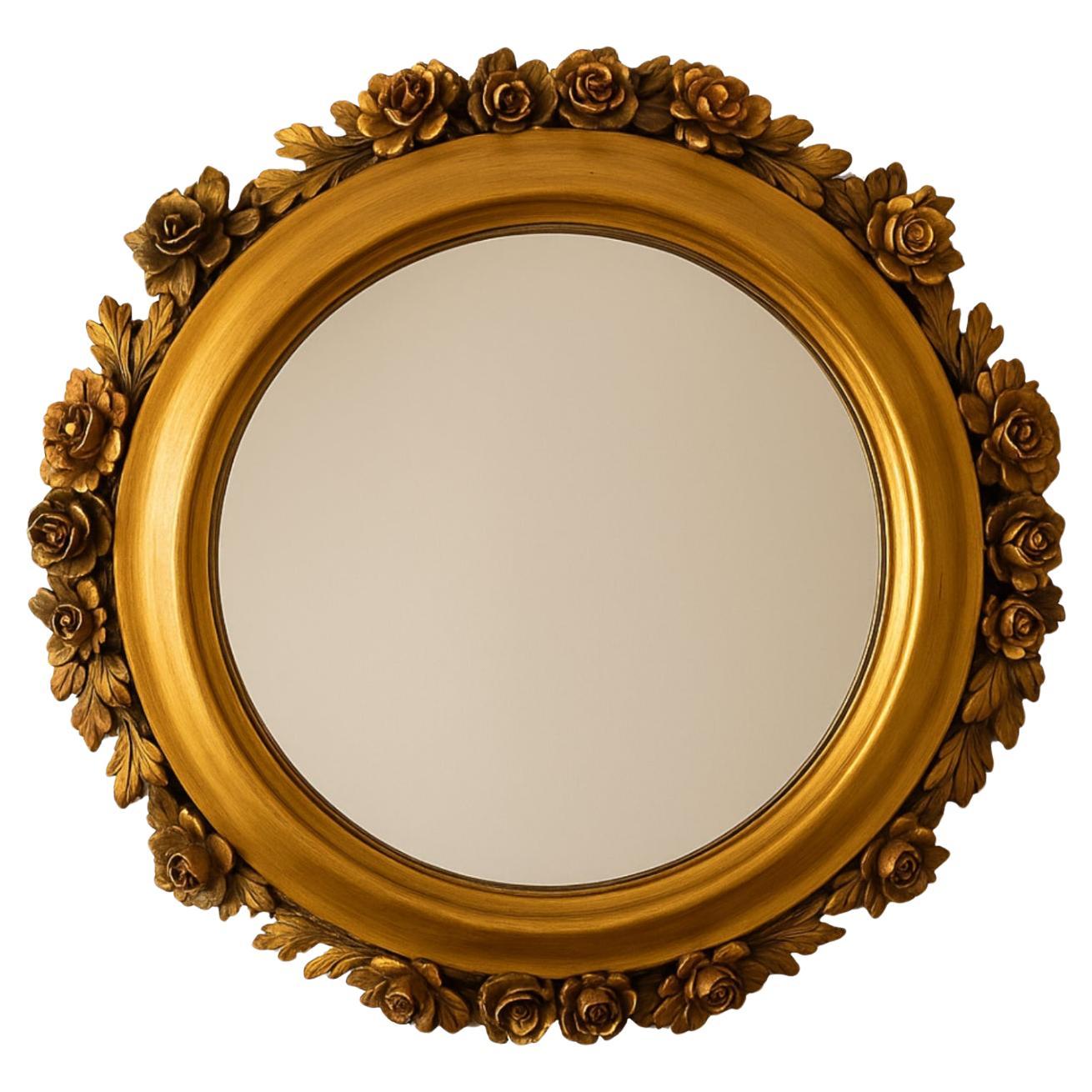 A.C.I.C. Miroir en bois sculpté et doré