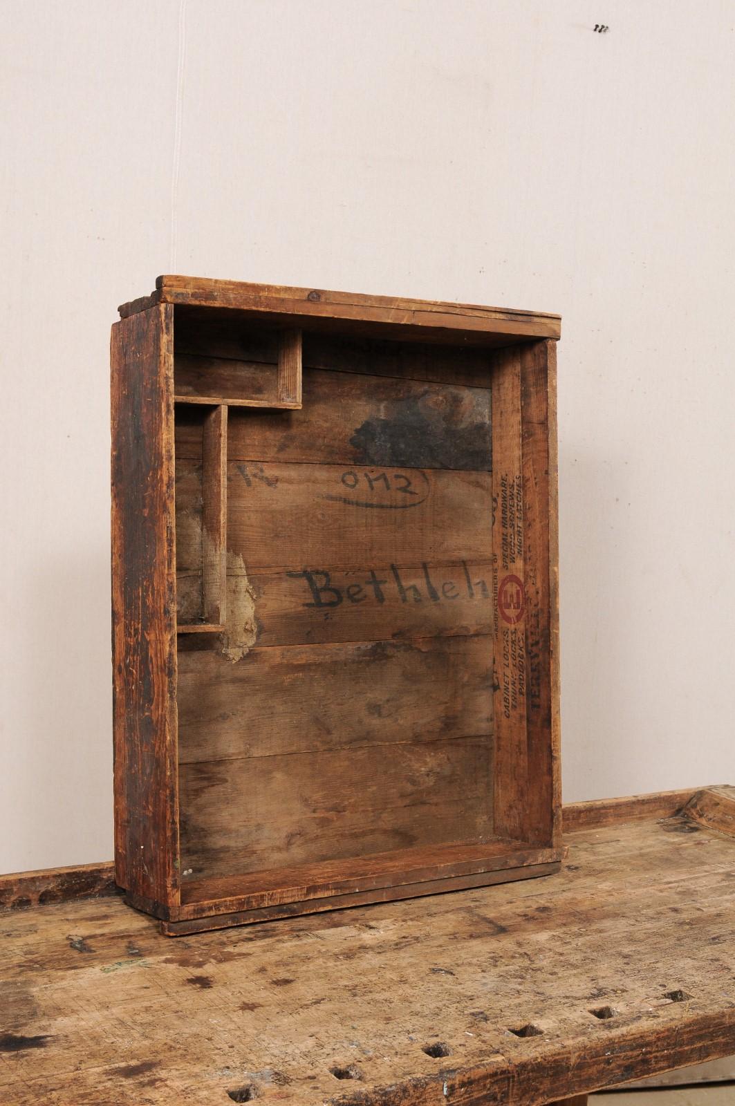 Early 20th Century Wooden Work Bench- Would Make Unique Extra Kitchen Work Space In Good Condition In Atlanta, GA