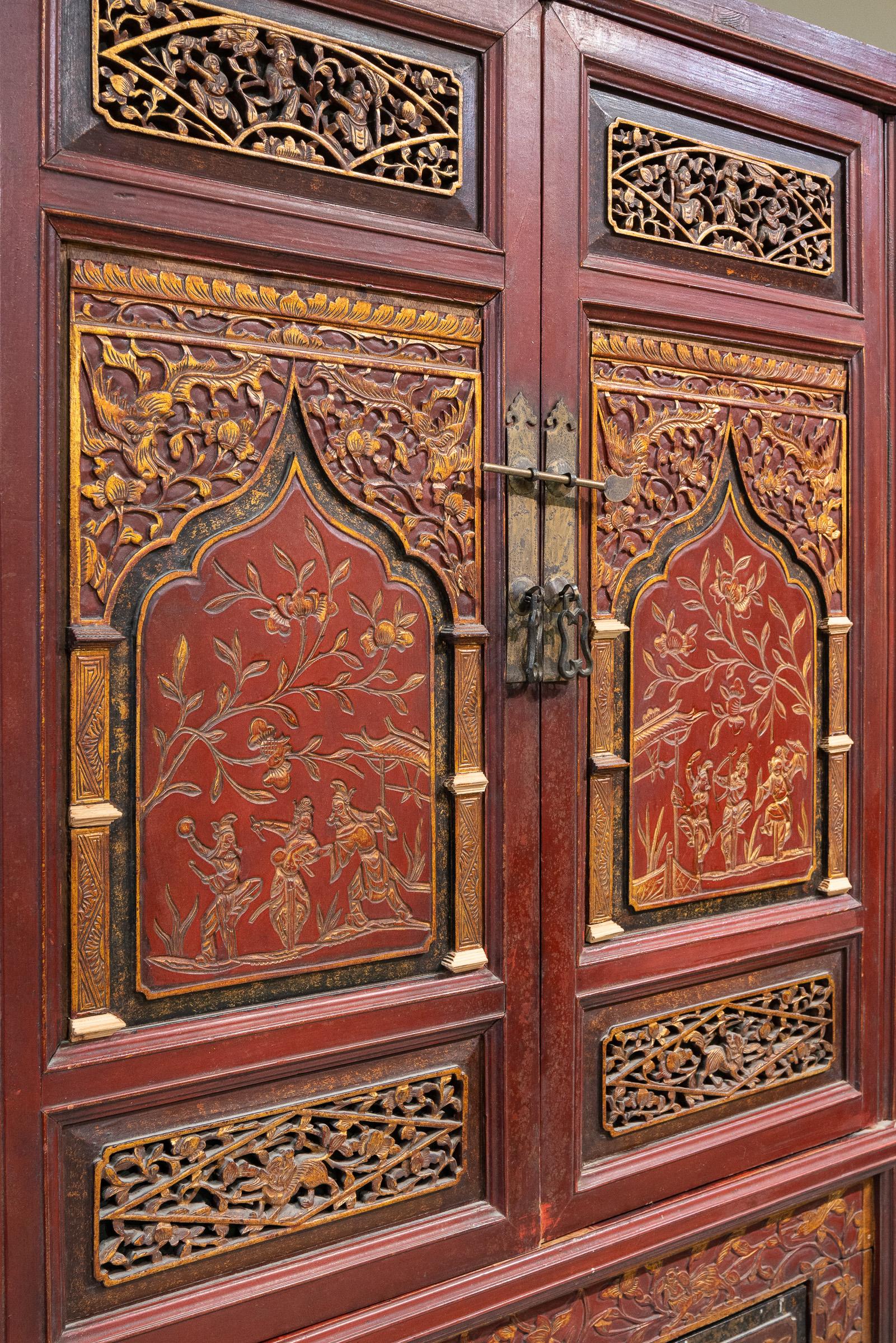 antique asian cabinet