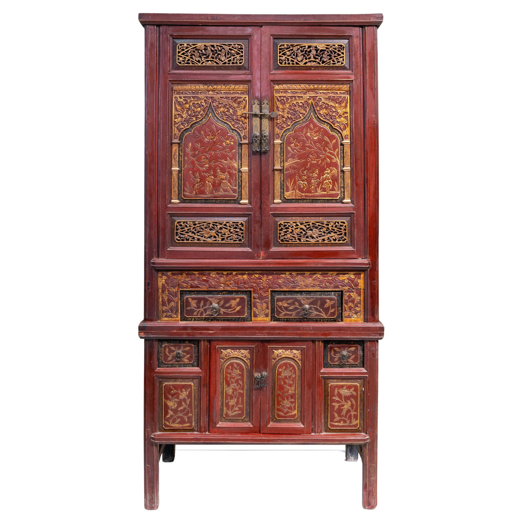 Early 20th Century 2-Tier Cabinet From Fujian, China