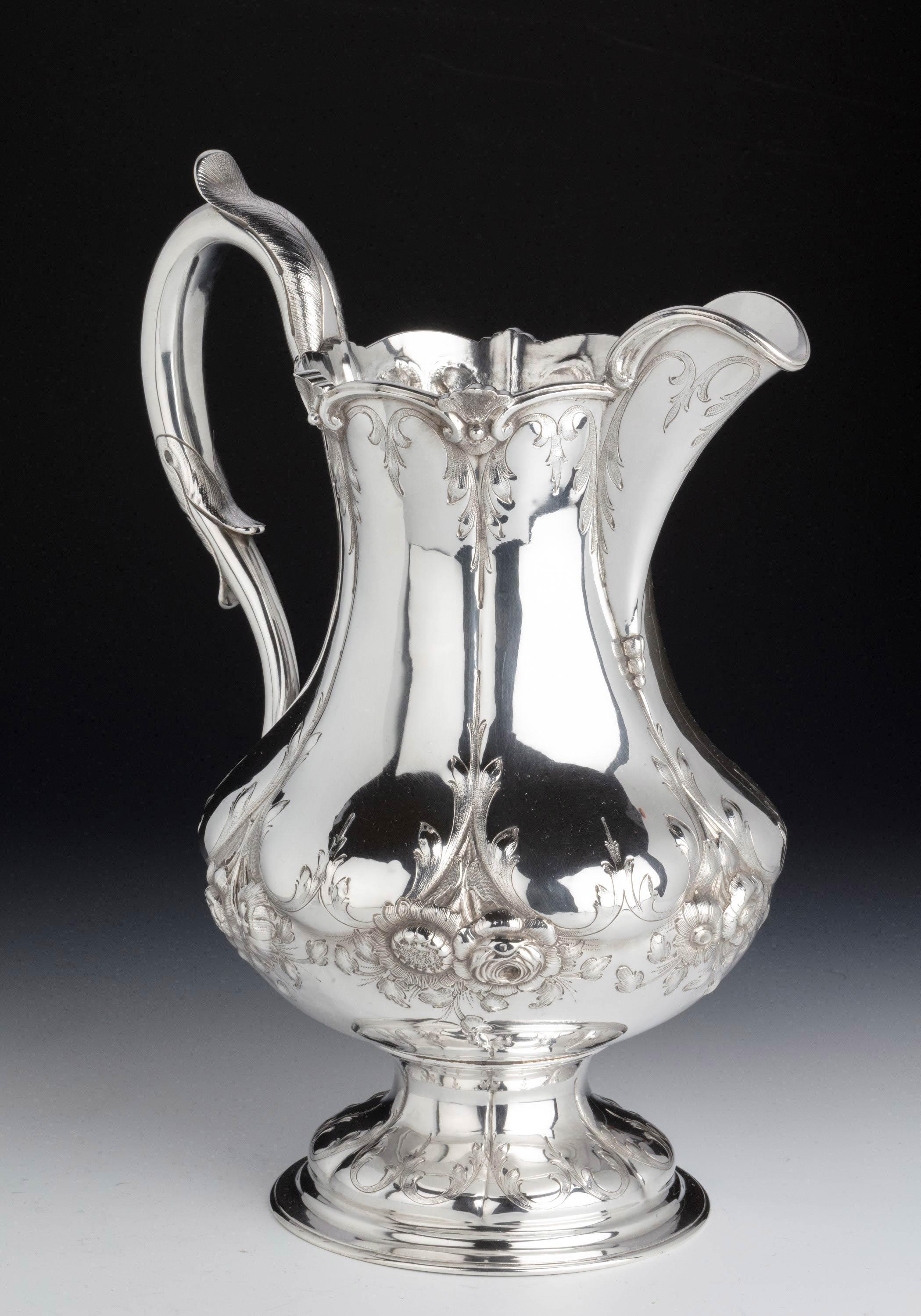 An Early 20th Century American Silver Beer Or Water Jug 2