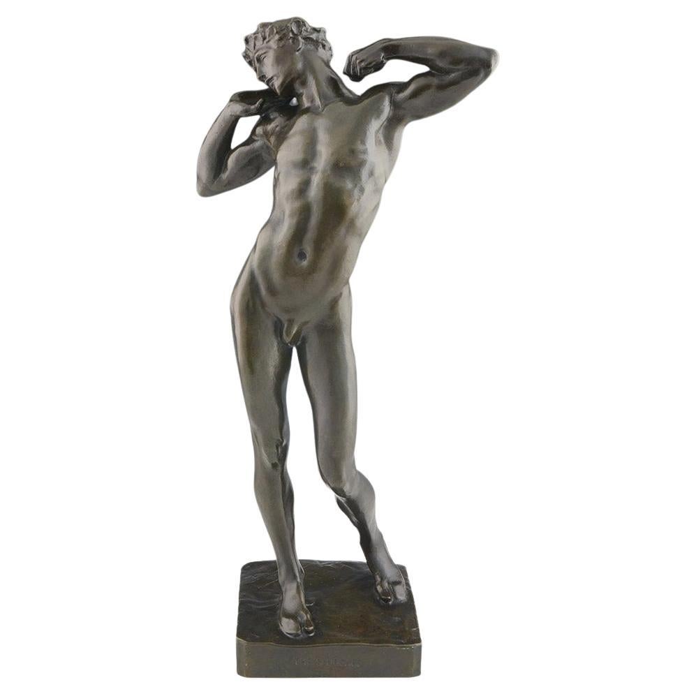 Early 20th Century Cast of 'the Sluggard' by Frederic Lord Leighton 1830-1896