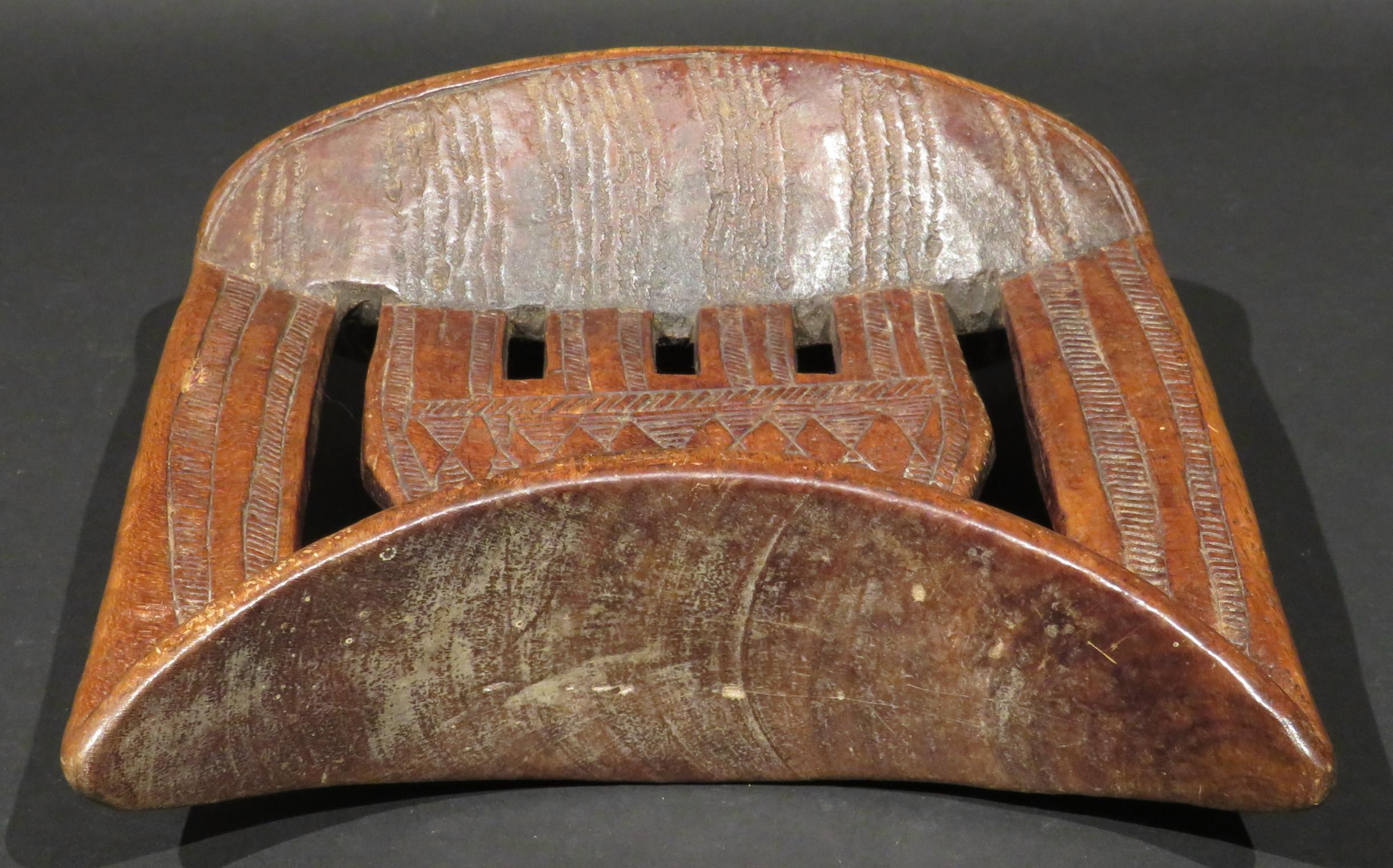 Hand-Carved Early 20th Century East African Headrest, Ethiopia ‘Kambatta Tribe’