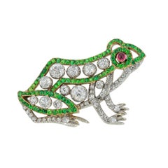 An Early 20th Century French Frog Brooch