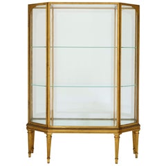 Early 20th Century French Giltwood Display Cabinet