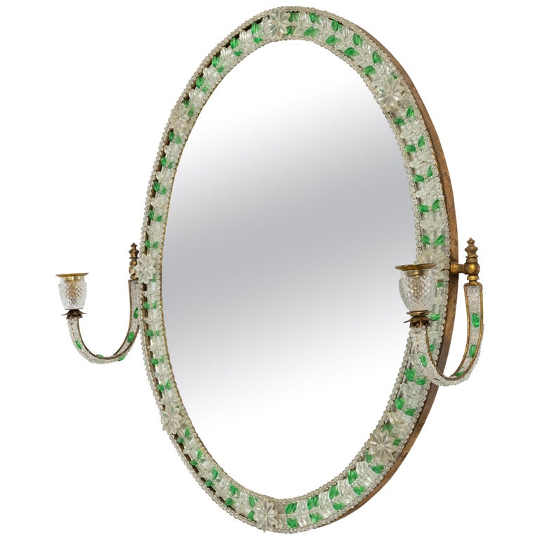 Beaded-glass mirror, 1920, offered by Wick Antiques Ltd