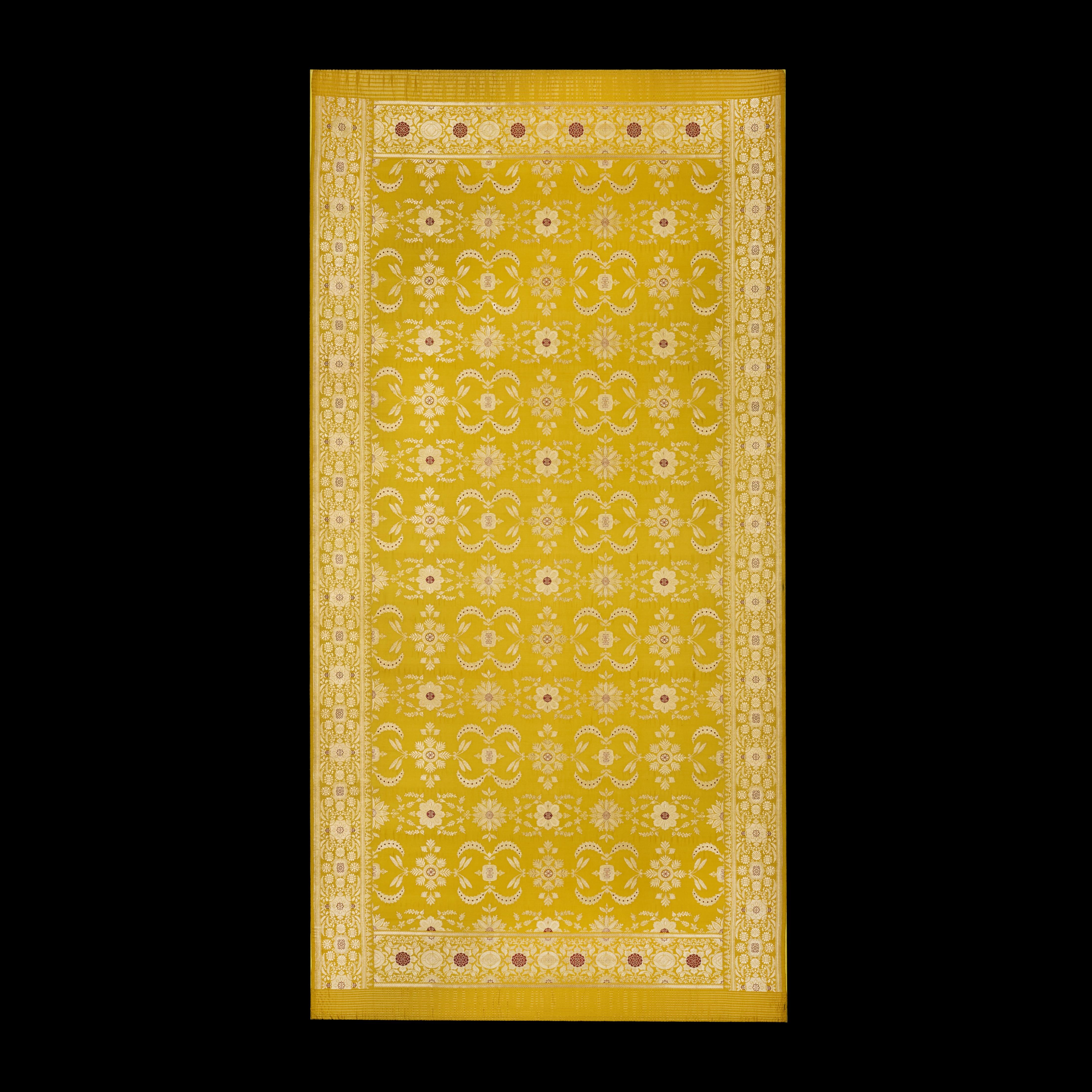 Goa, India, circa 1910

An early twentieth century fine needlepoint on yellow silk ground. Woven by an Indian workshop to a Portuguese design.

Height    230.00cm
Width      115.00cm