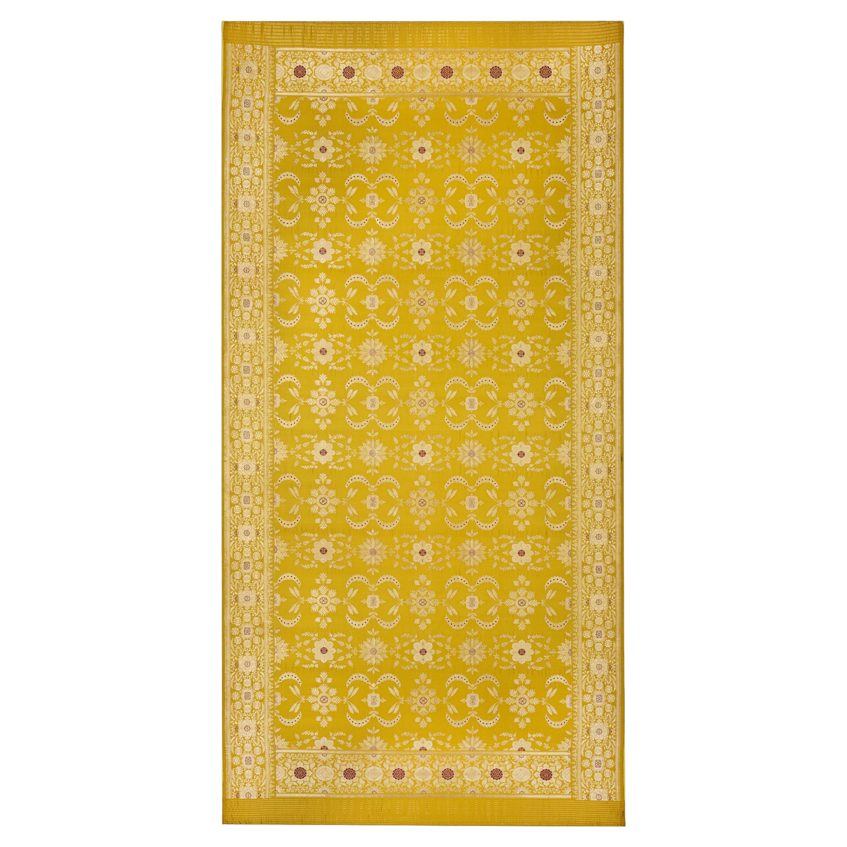 An Early 20th Century Indo-Portuguese Needlepoint Hanging Textile For Sale