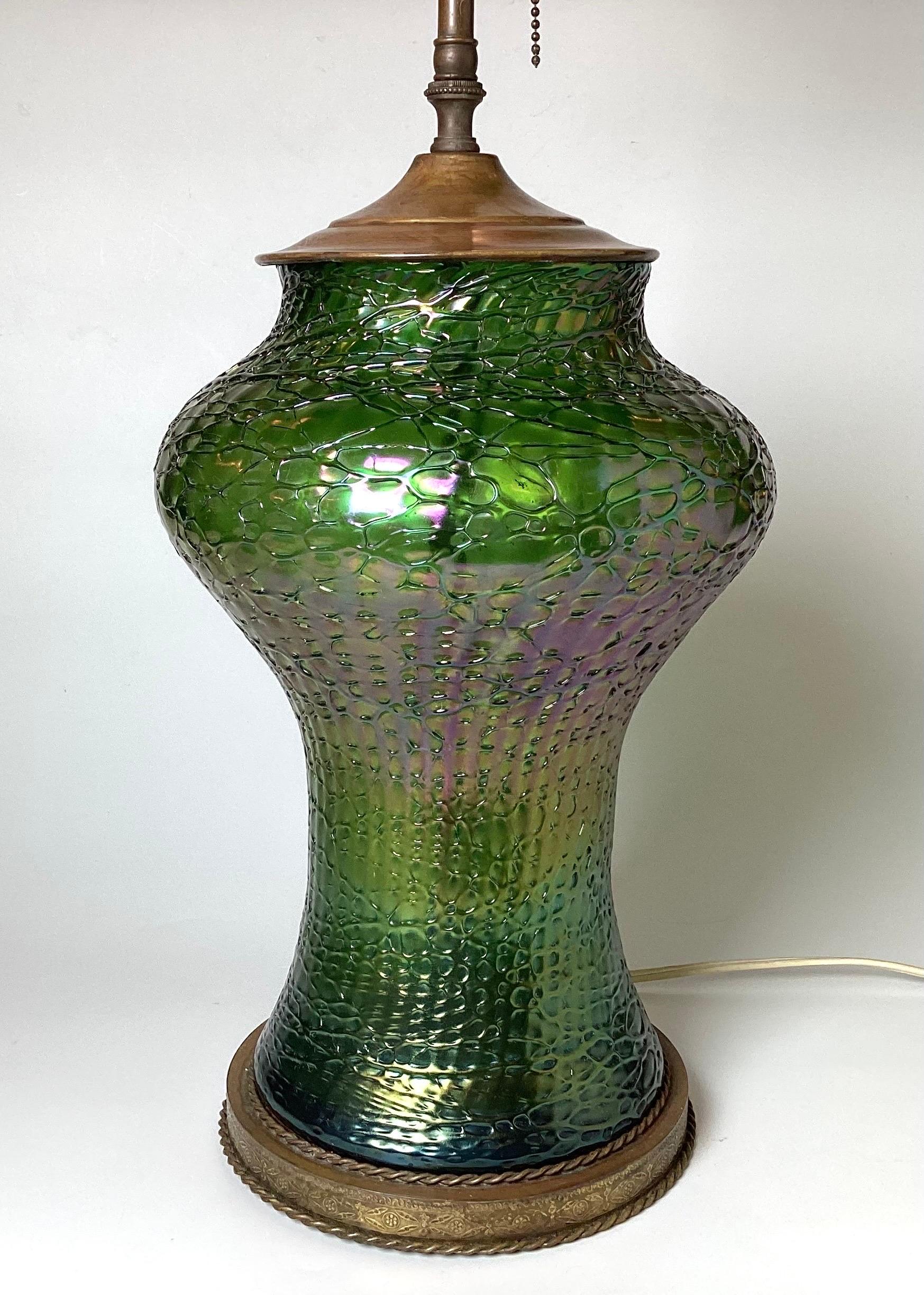 vintage iridescent lamp