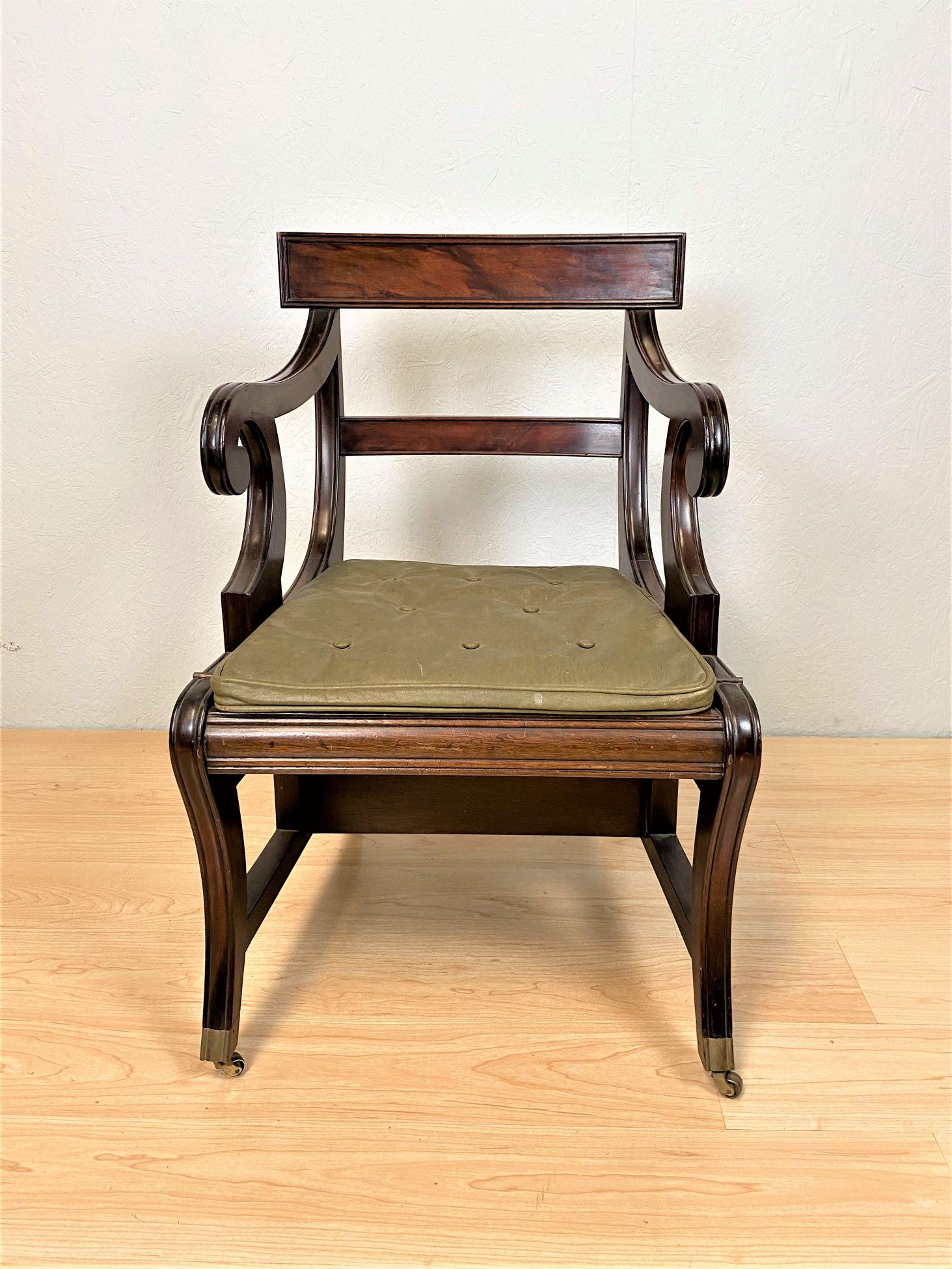 Early 20th Century Mahogany Metamorphic Library Steps or Chair For Sale 5