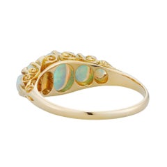 An early 20th century opal ring