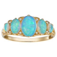 An early 20th century opal ring