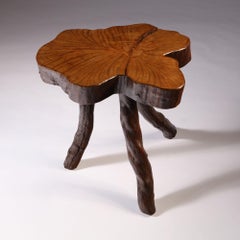 Early 20th Century Root Wood Tripod Occasional Table