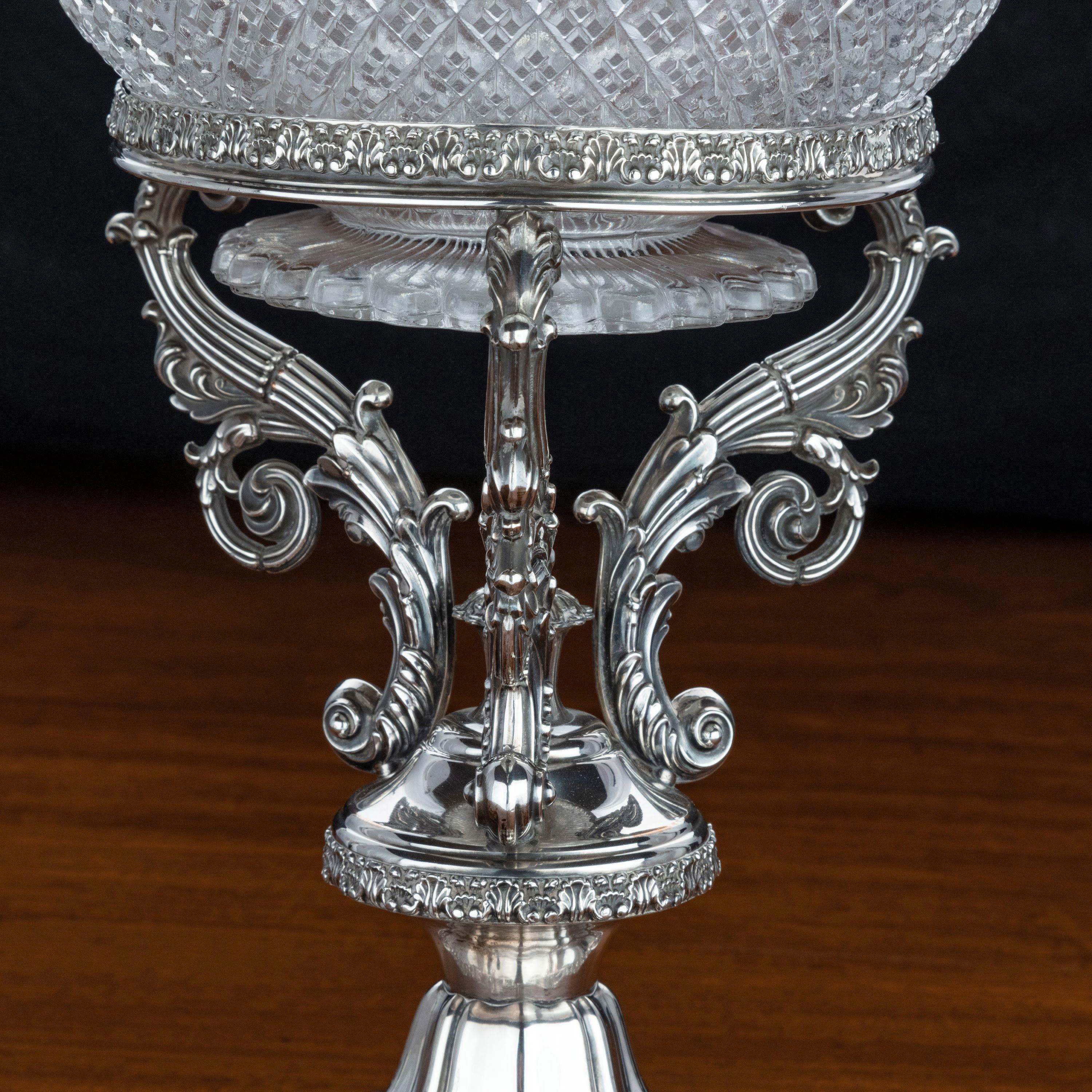 Early 20th Century Silver Plated Syphon Holder 1