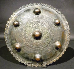 An Early 20th Century Sumatran Brass 'Peurise Awe' Buckler / Shield, Circa 1900