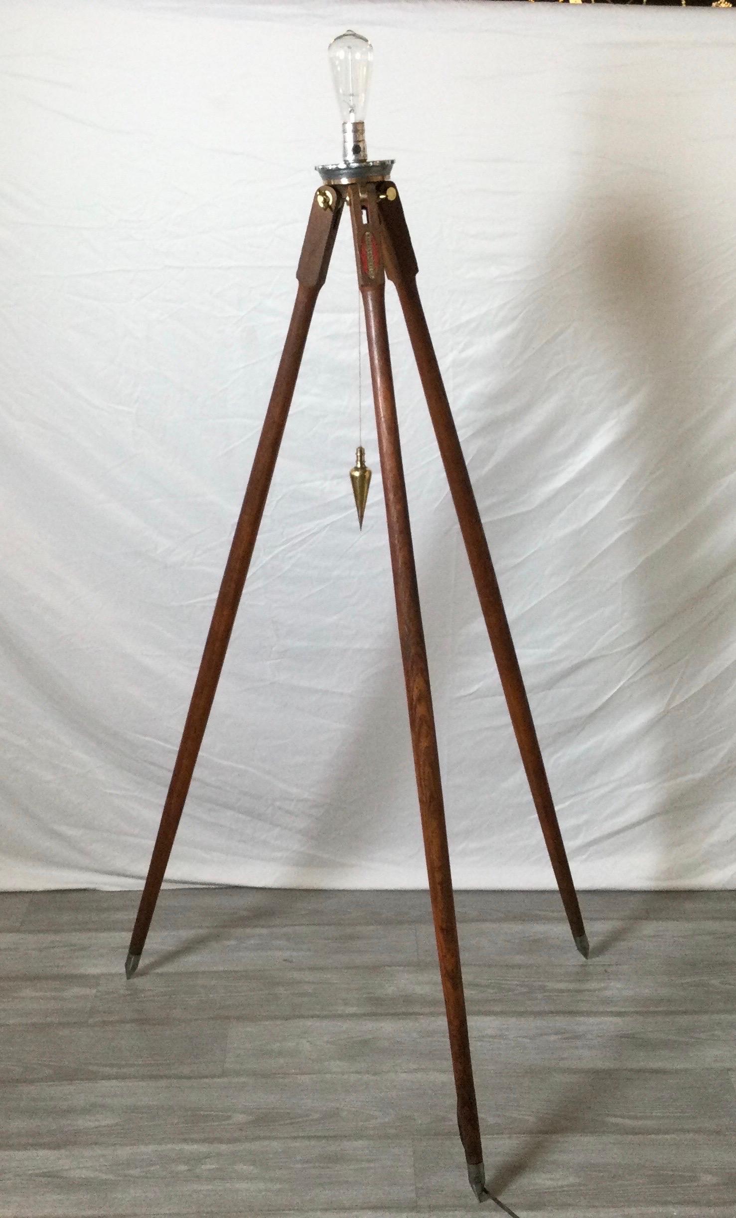 Mid-20th Century Early 20th Century Surveyors Tripod Now Electrified