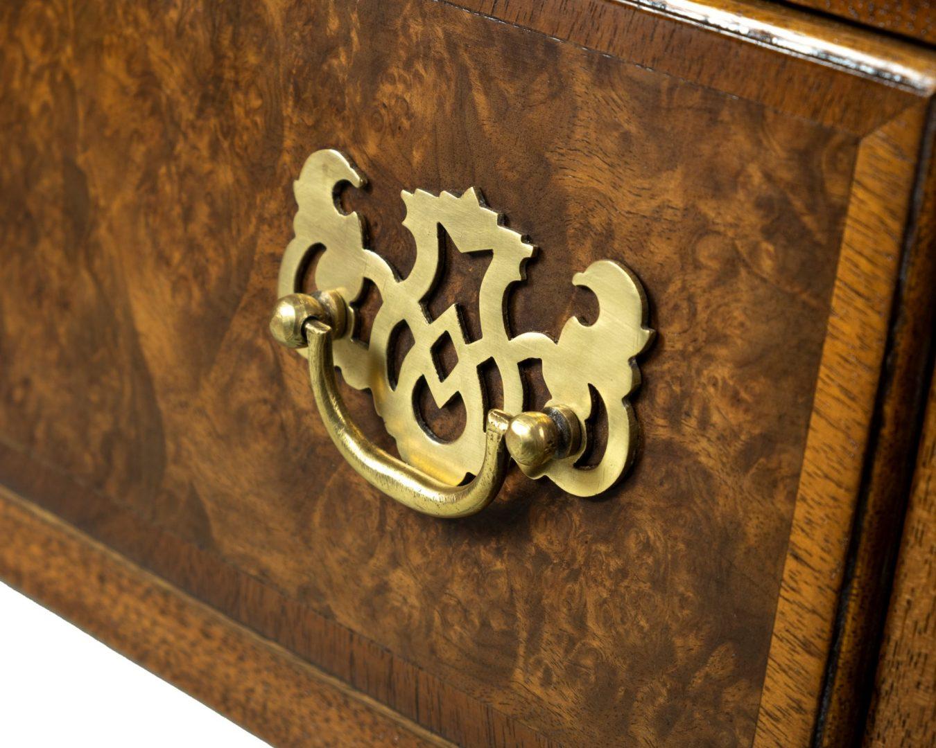 British Early 20th Century Walnut Desk by Waring and Gillow