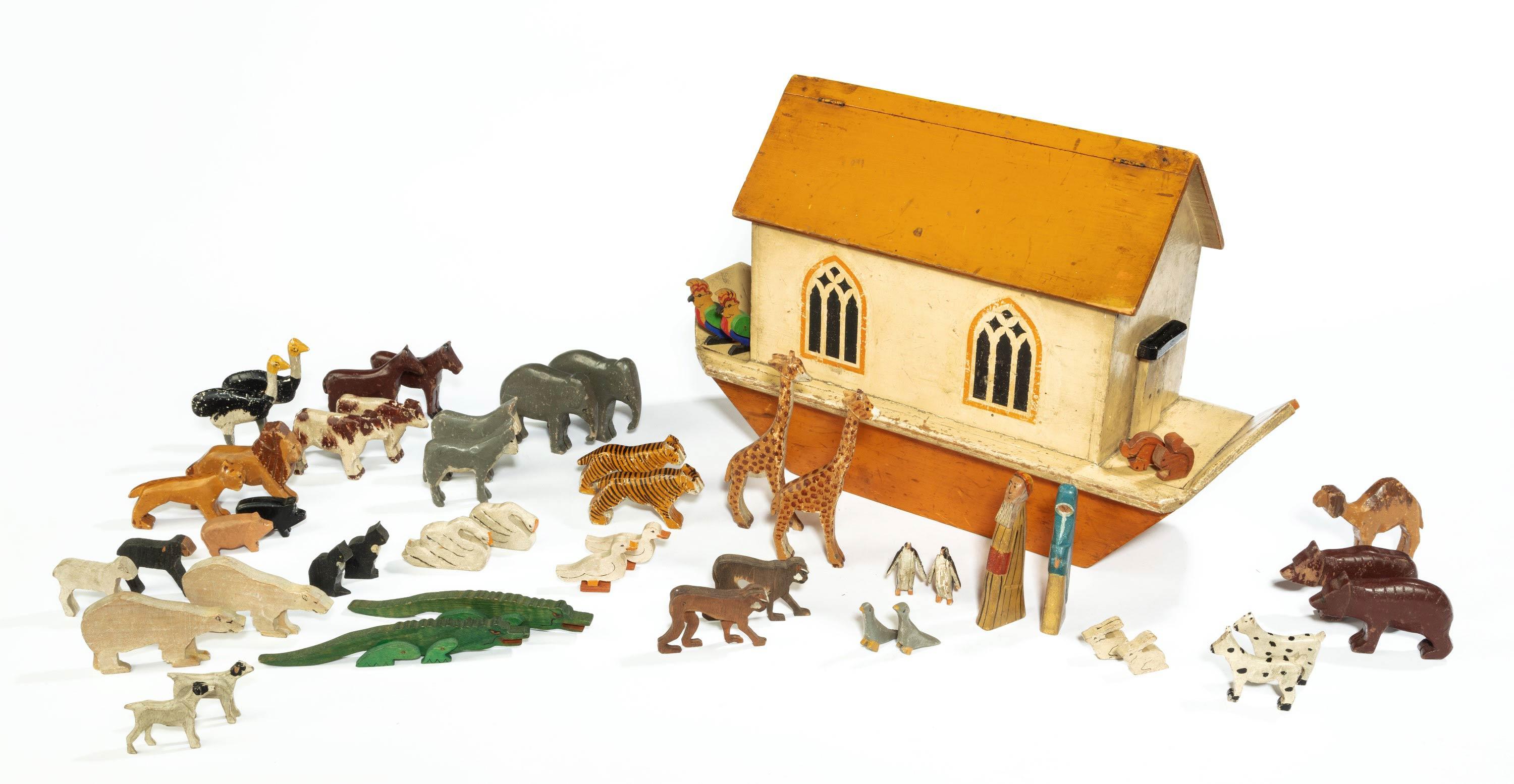 Early 20th Century 'War Relief Toy Works' Noah's Ark 2
