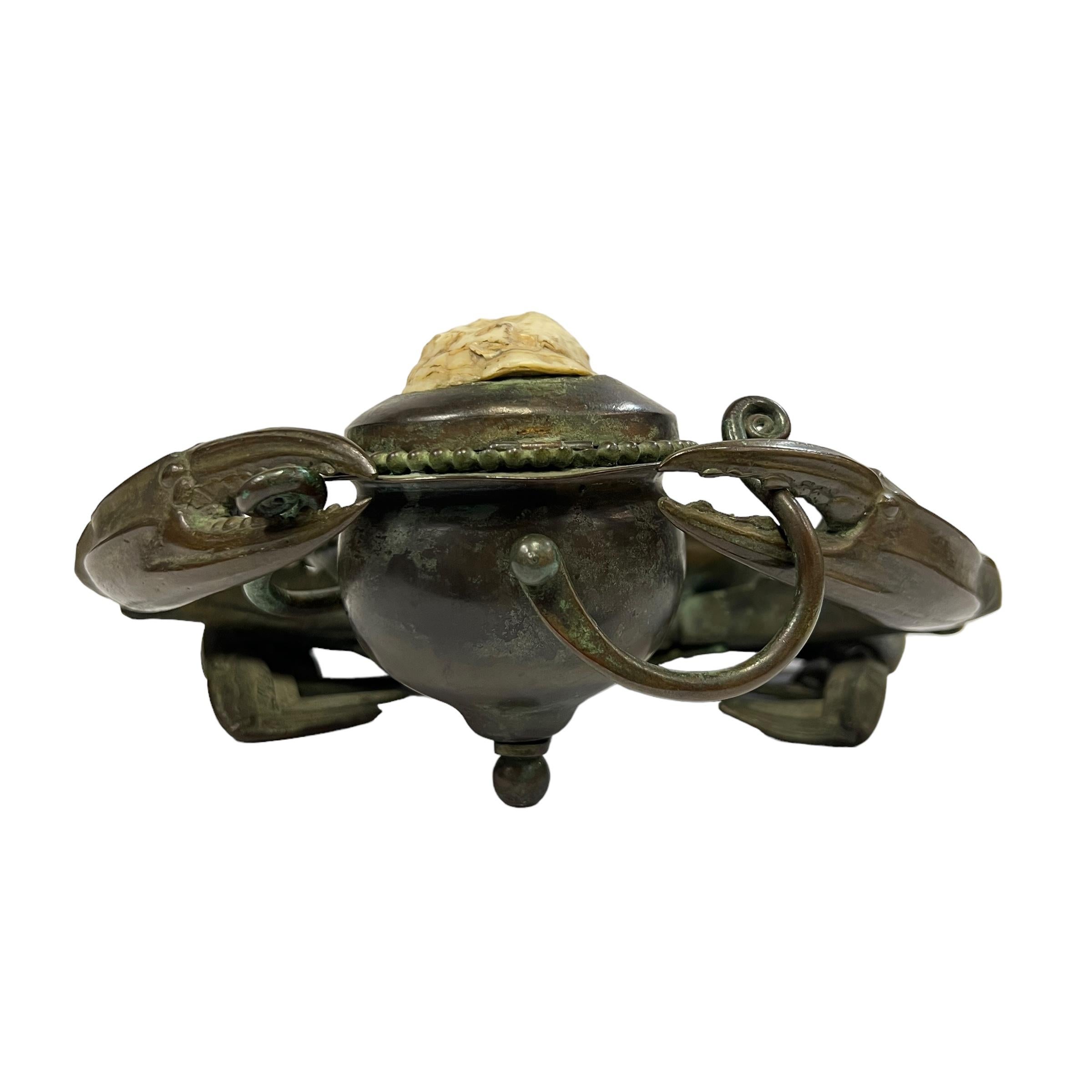 An Early American Art Nouveau Bronze 