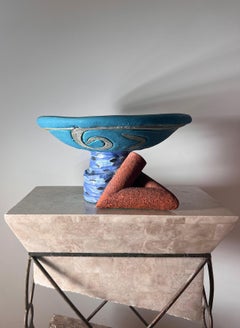 An early fine art ceramic by Robert Milnes, late 20th century