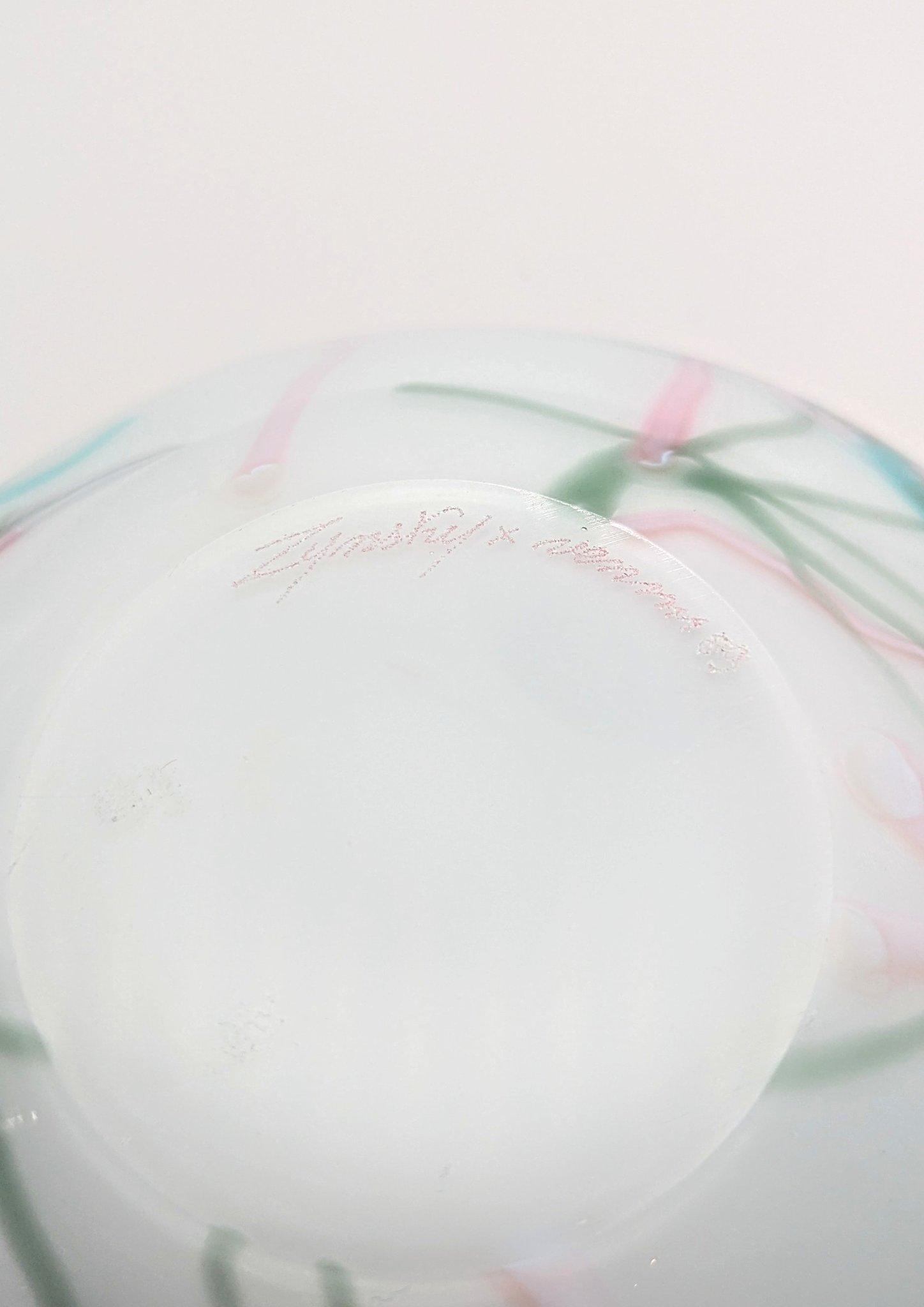 Un primo vaso Folto di Mary Anne ''Toots'' Zynsky, realizzato da Venini a Murano nel 1989. In condizioni buone in vendita a Aachen, DE
