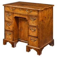 Early George III Walnut Kneehole Desk