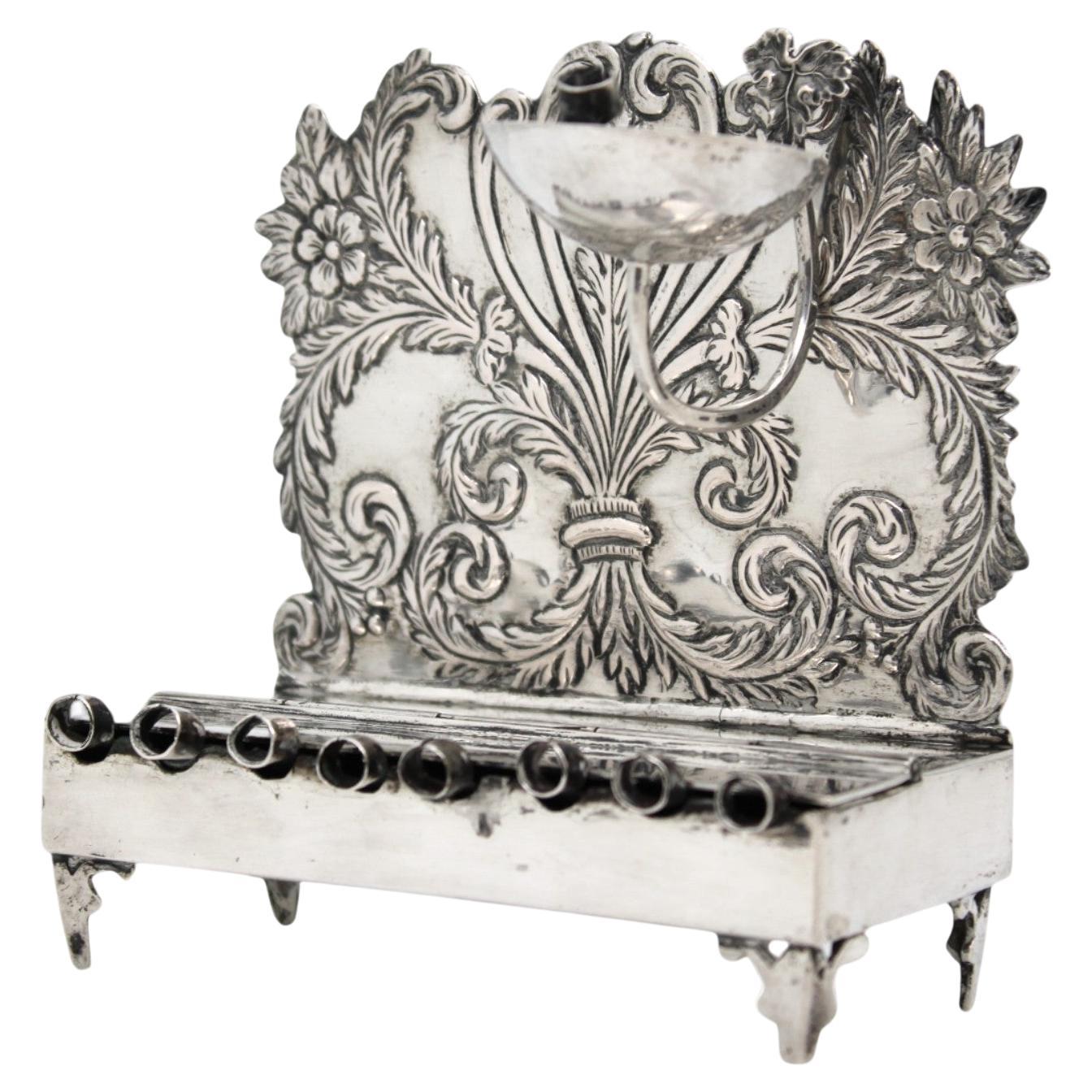 An Early German Silver Hanukkah Lamp, Berlin Circa 1817