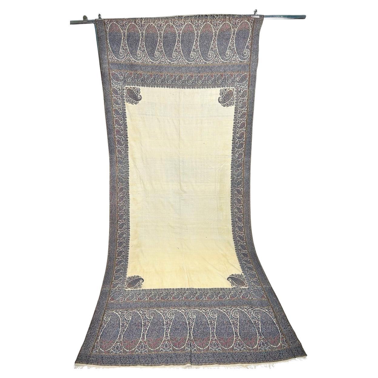 An Early Indian Kashmir Kani weave shawl - East India Companies Circa 1810 For Sale