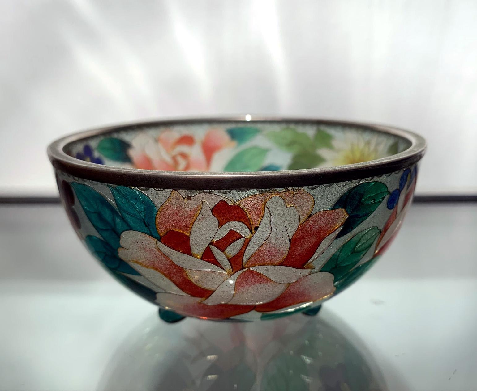 Early Japanese Plique-a-jour Bowl from Nagoya 2