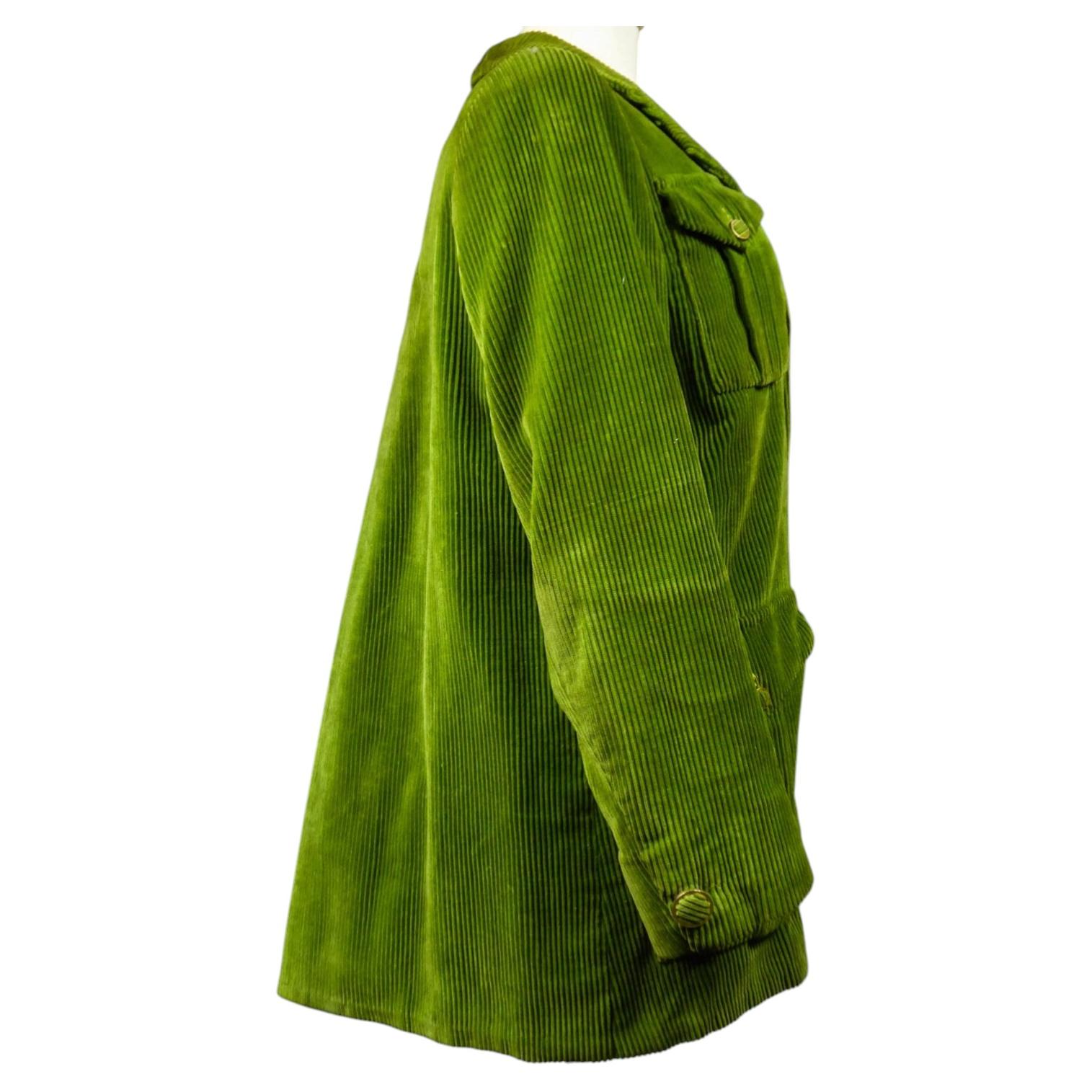 An Early Jeanne Lanvin Women's Sport Velvet  French Couture Collection 1947 For Sale
