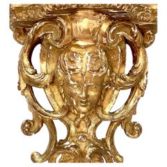 An Early Louis XV Carved And Giltwood Wall Bracket