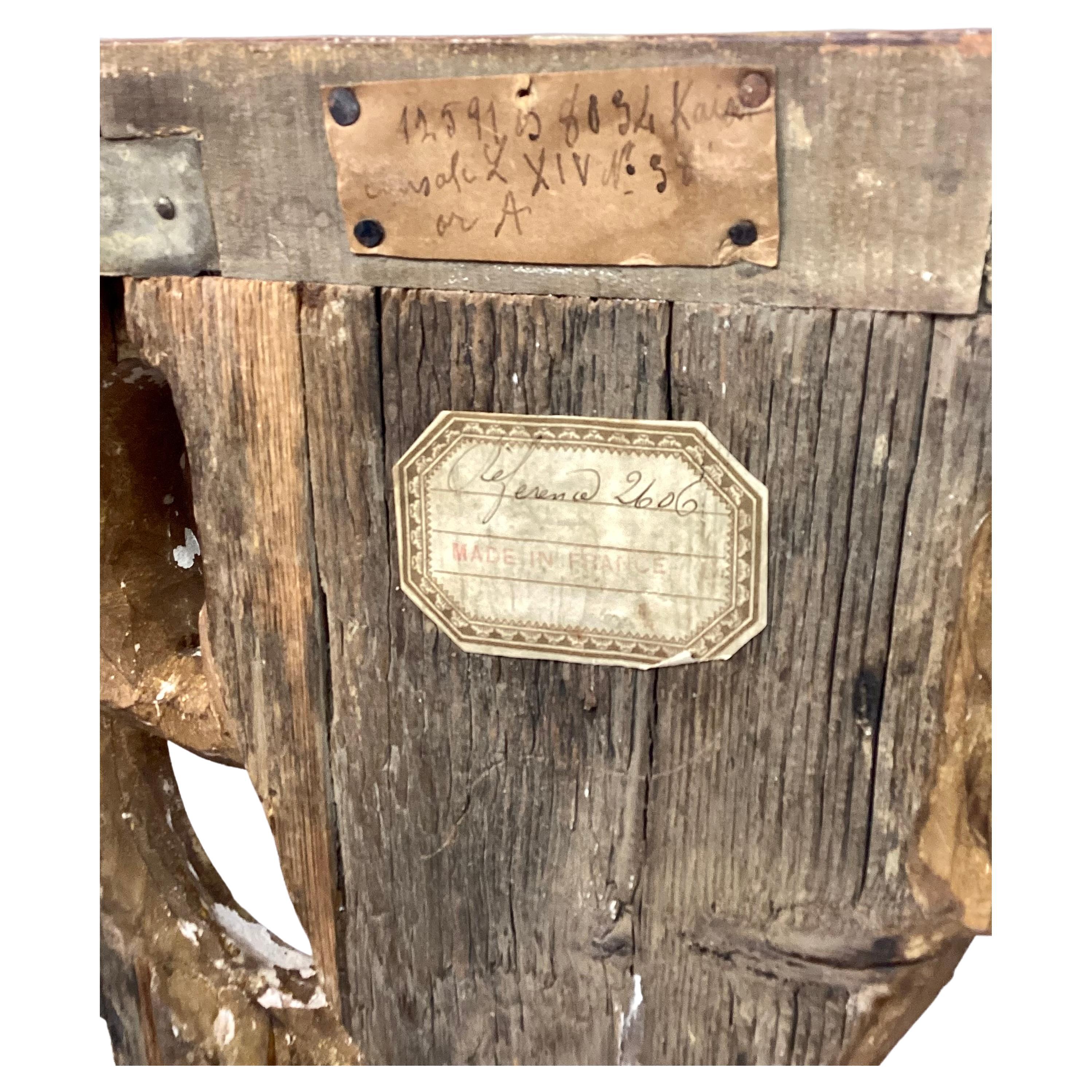 Eine frühe Louis XV geschnitzt und Giltwood Wandhalterung im Zustand „Gut“ im Angebot in Bradenton, FL