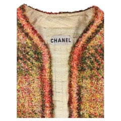 An Early Mademoiselle Chanel Couture skirt suit in Mohair plaid Circa 1955-1960