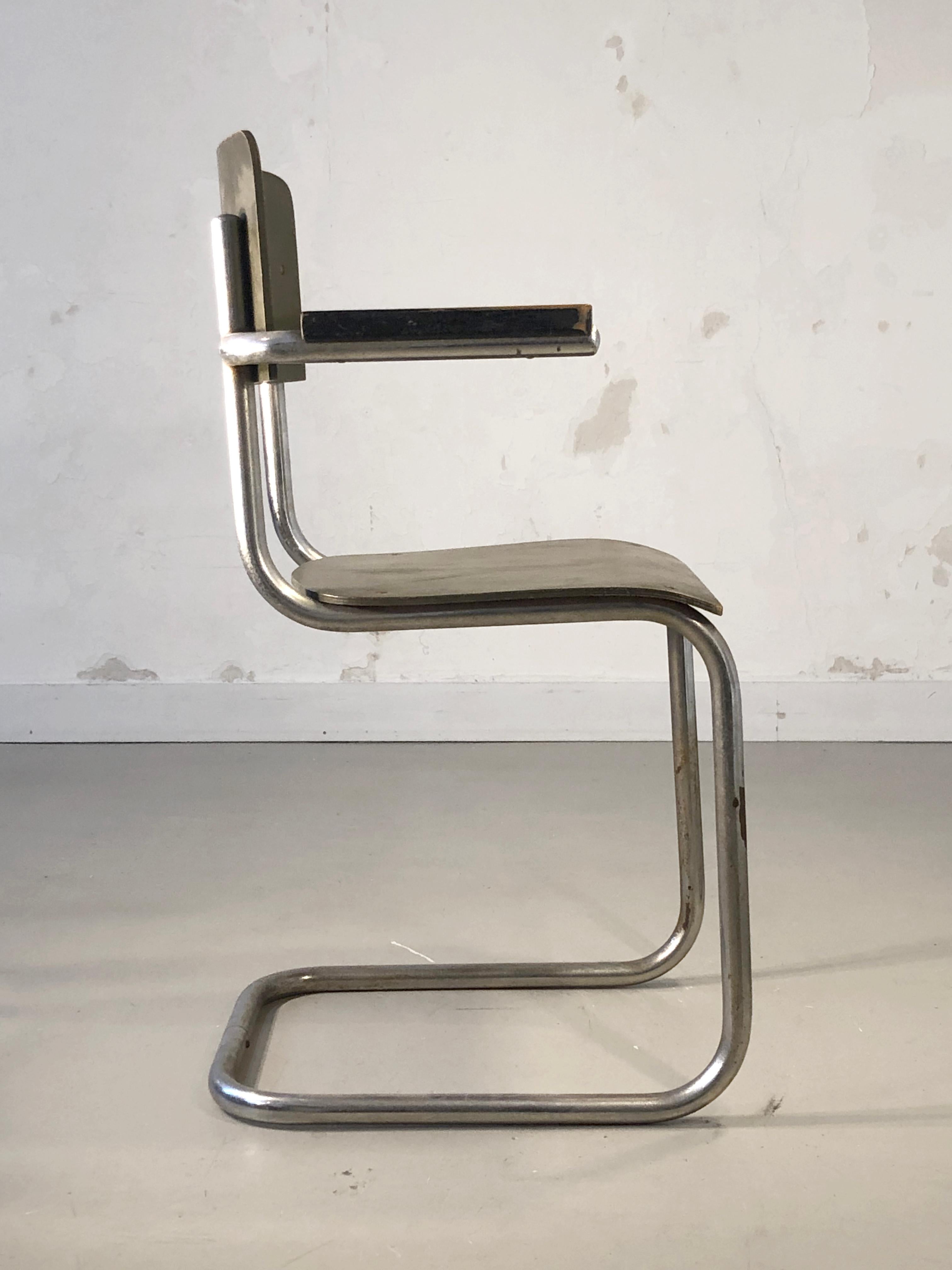 An Early MODERNIST BAUHAUS CHAIR by MART STAM for MAUSER WERKE, Germany 1930 For Sale 3