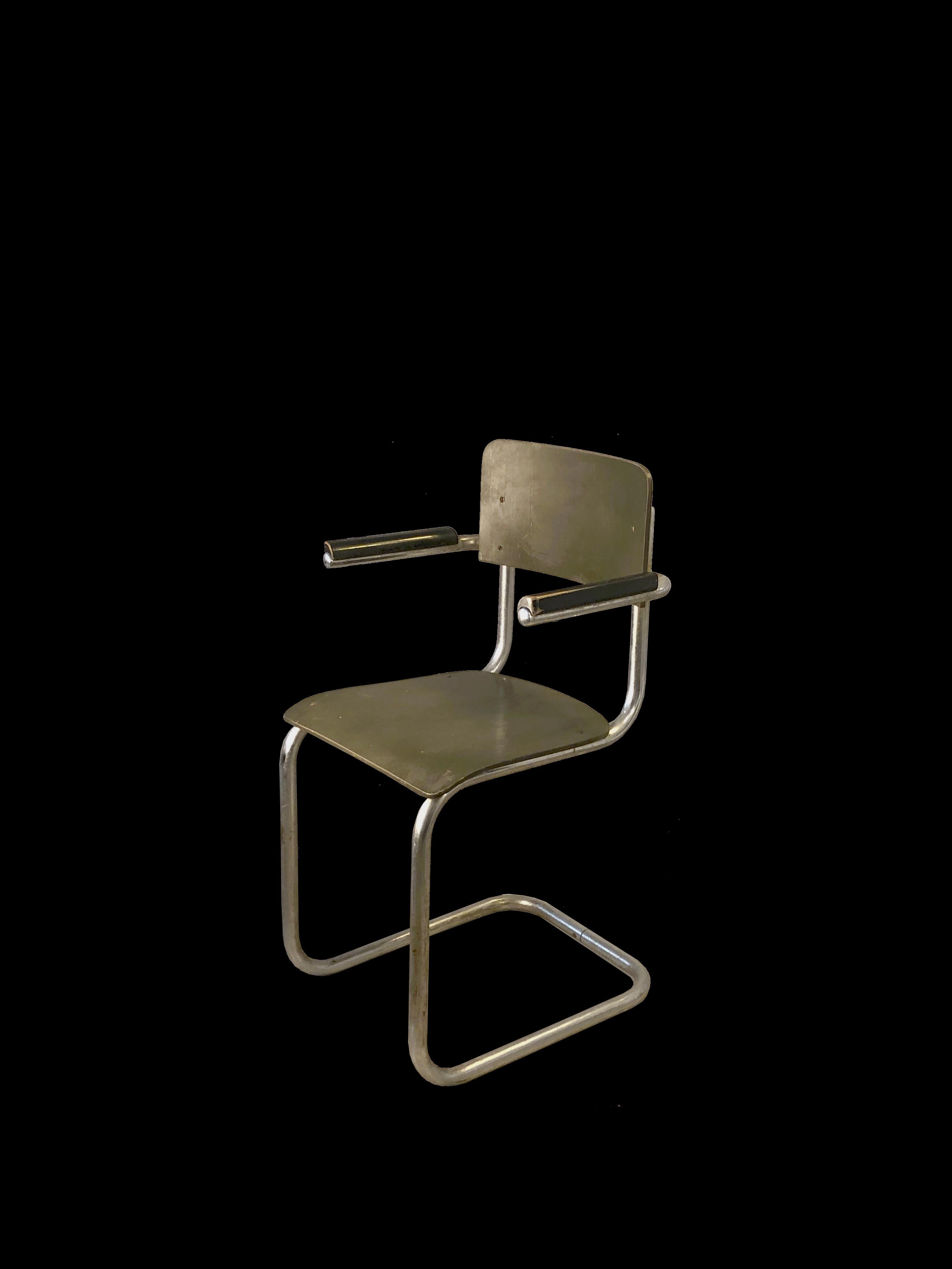 An Early MODERNIST BAUHAUS CHAIR by MART STAM for MAUSER WERKE, Germany 1930 For Sale 4