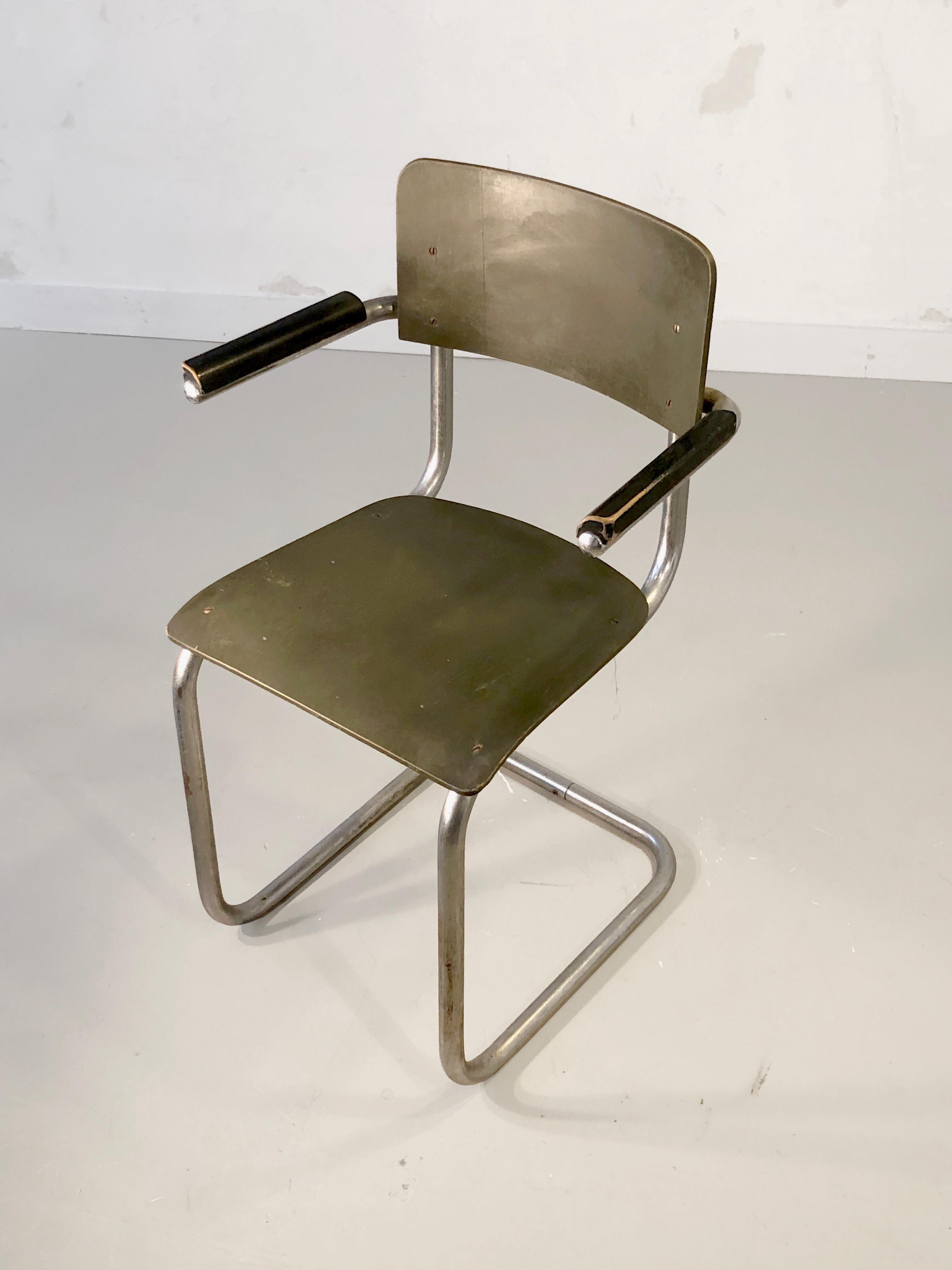 An Early MODERNIST BAUHAUS CHAIR by MART STAM for MAUSER WERKE, Germany 1930 For Sale 6