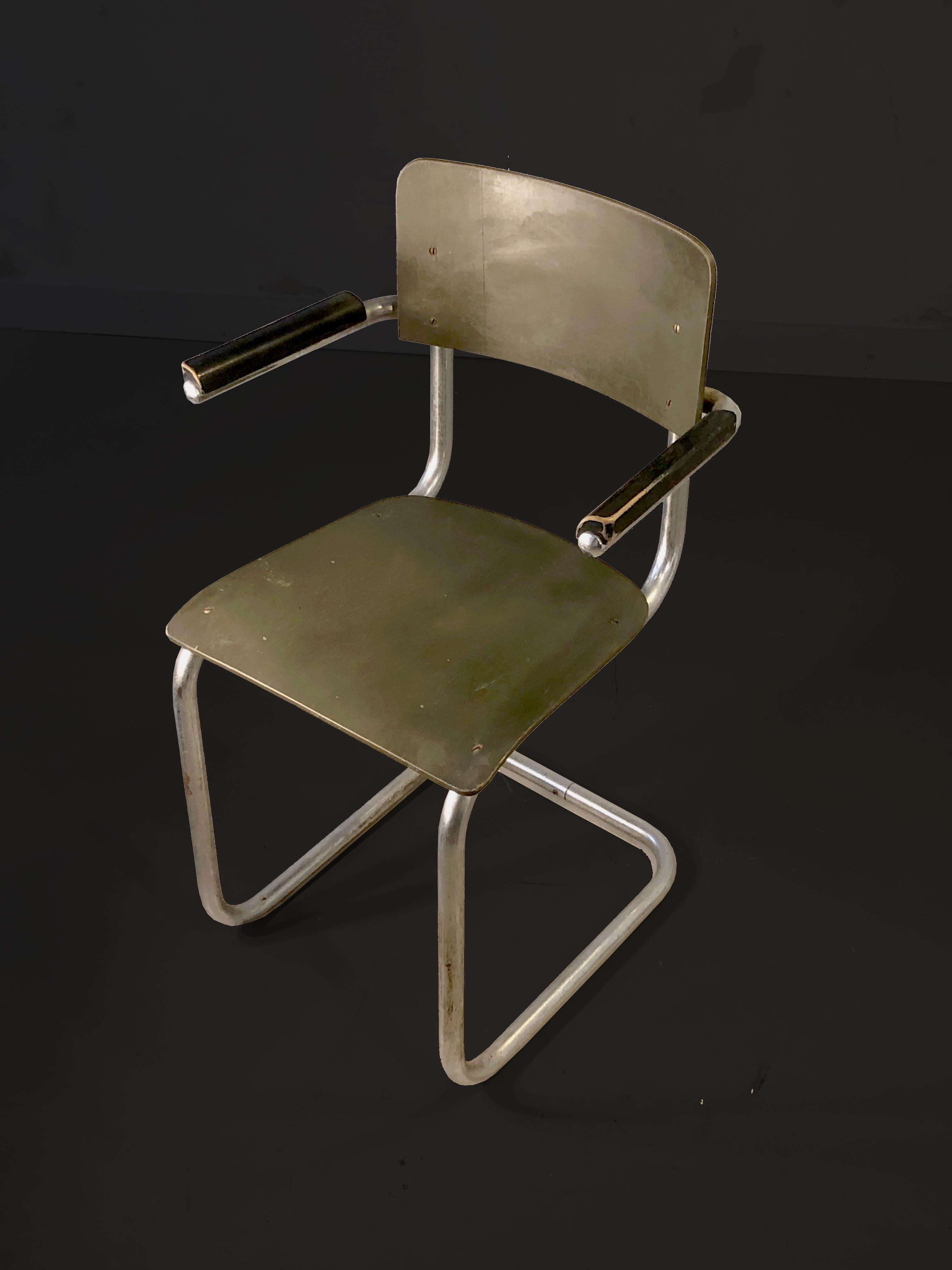 Bauhaus An Early MODERNIST BAUHAUS CHAIR by MART STAM for MAUSER WERKE, Germany 1930 For Sale