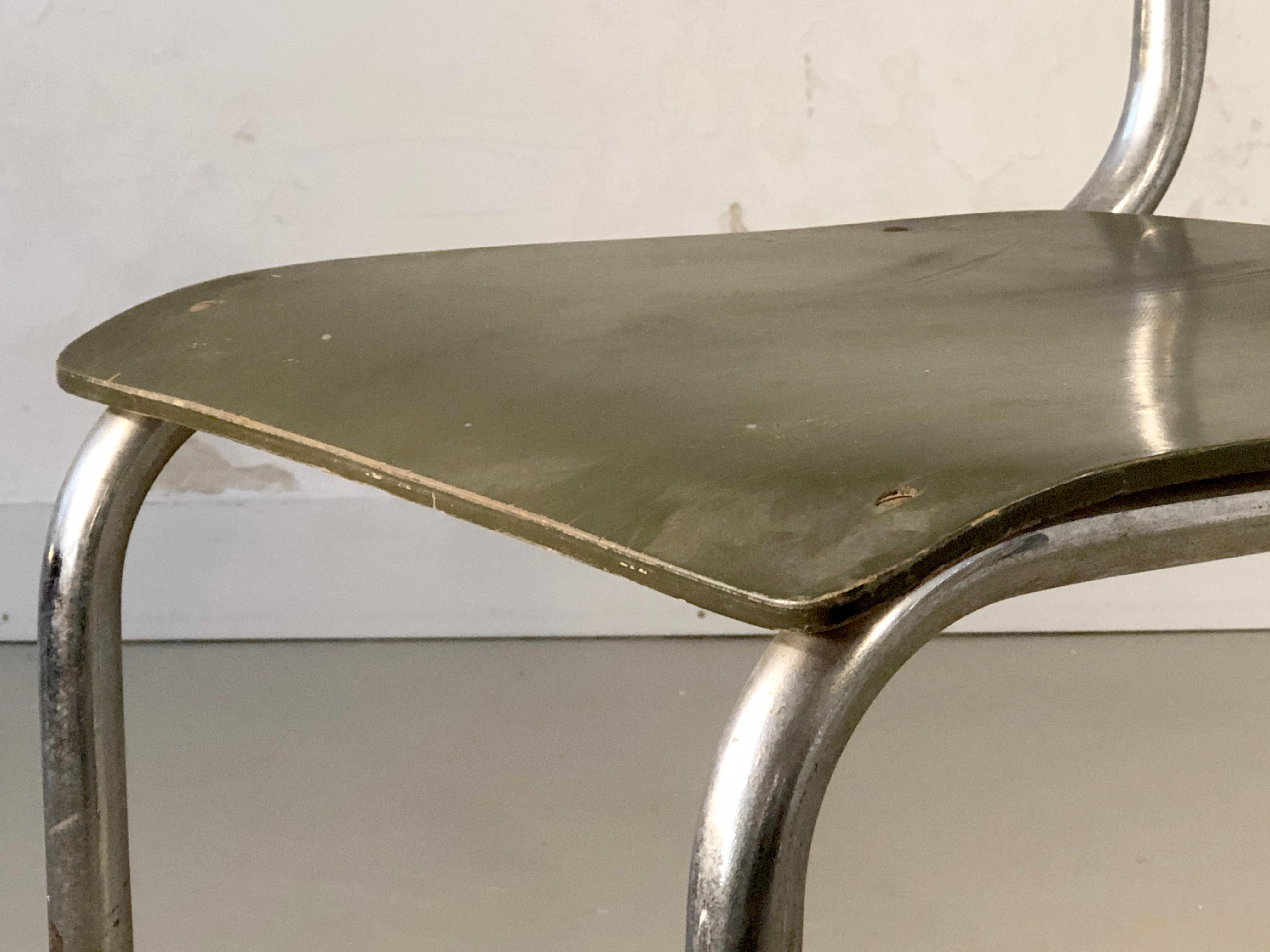 An Early MODERNIST BAUHAUS CHAIR by MART STAM for MAUSER WERKE, Germany 1930 In Good Condition For Sale In PARIS, FR
