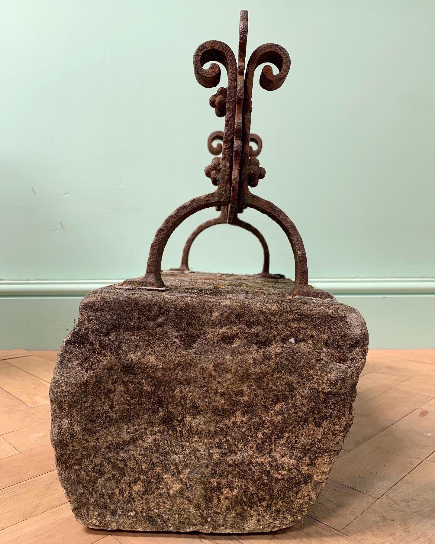 Gothic Revival An Early Nineteenth Century Cast Iron Bootscrape For Sale