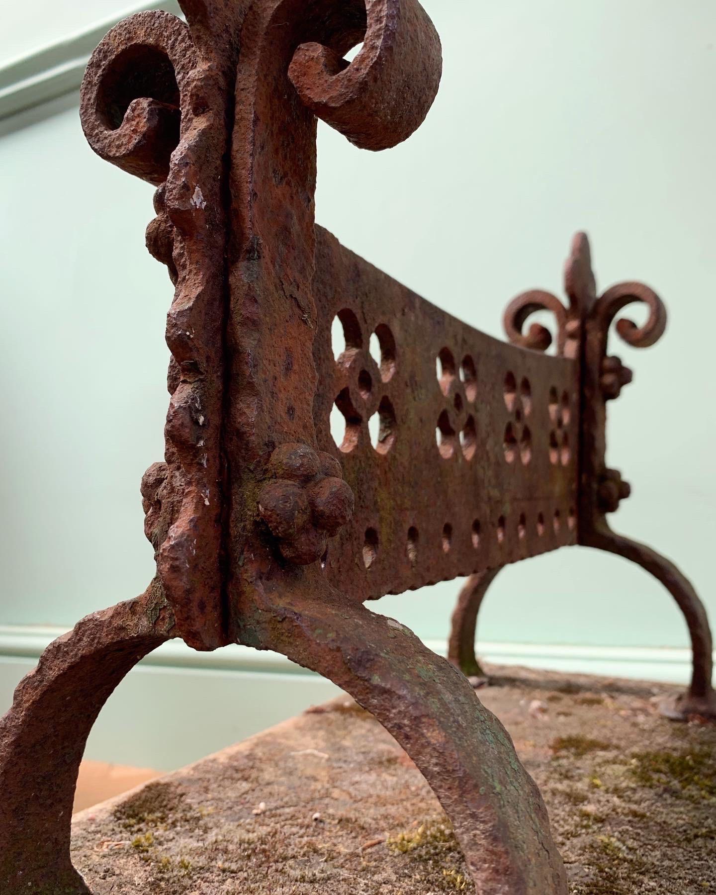 19th Century An Early Nineteenth Century Cast Iron Bootscrape For Sale