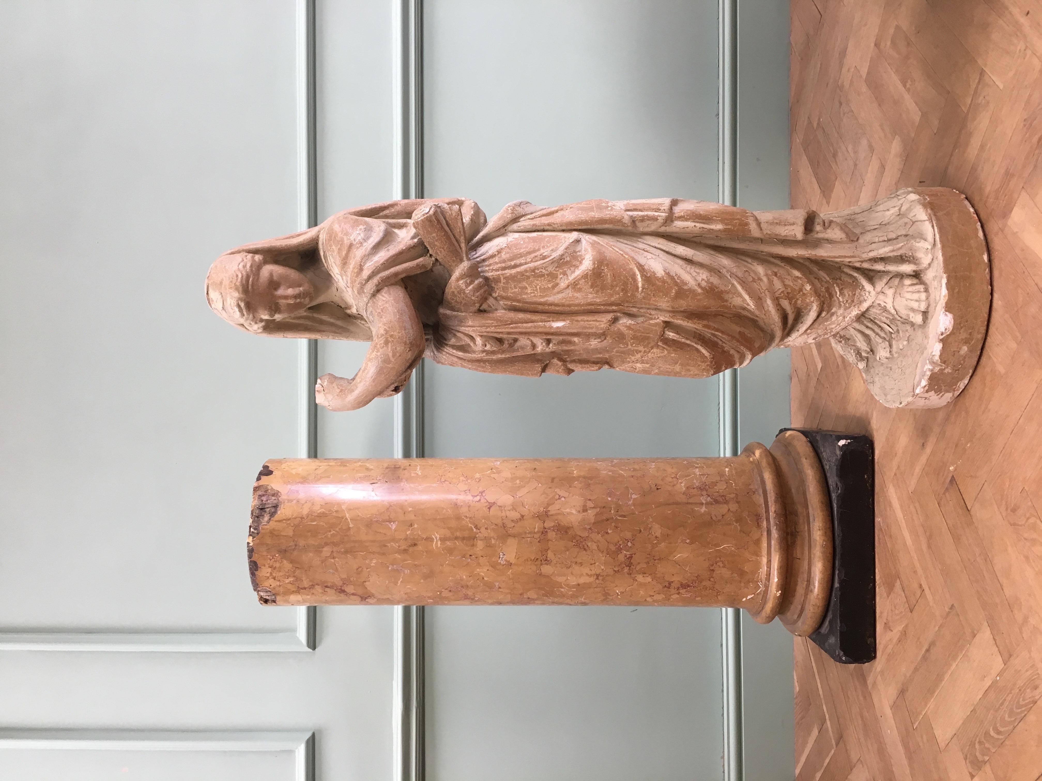 Scagliola-Säule aus dem frühen neunzehnten Jahrhundert im Zustand „Relativ gut“ im Angebot in London, GB