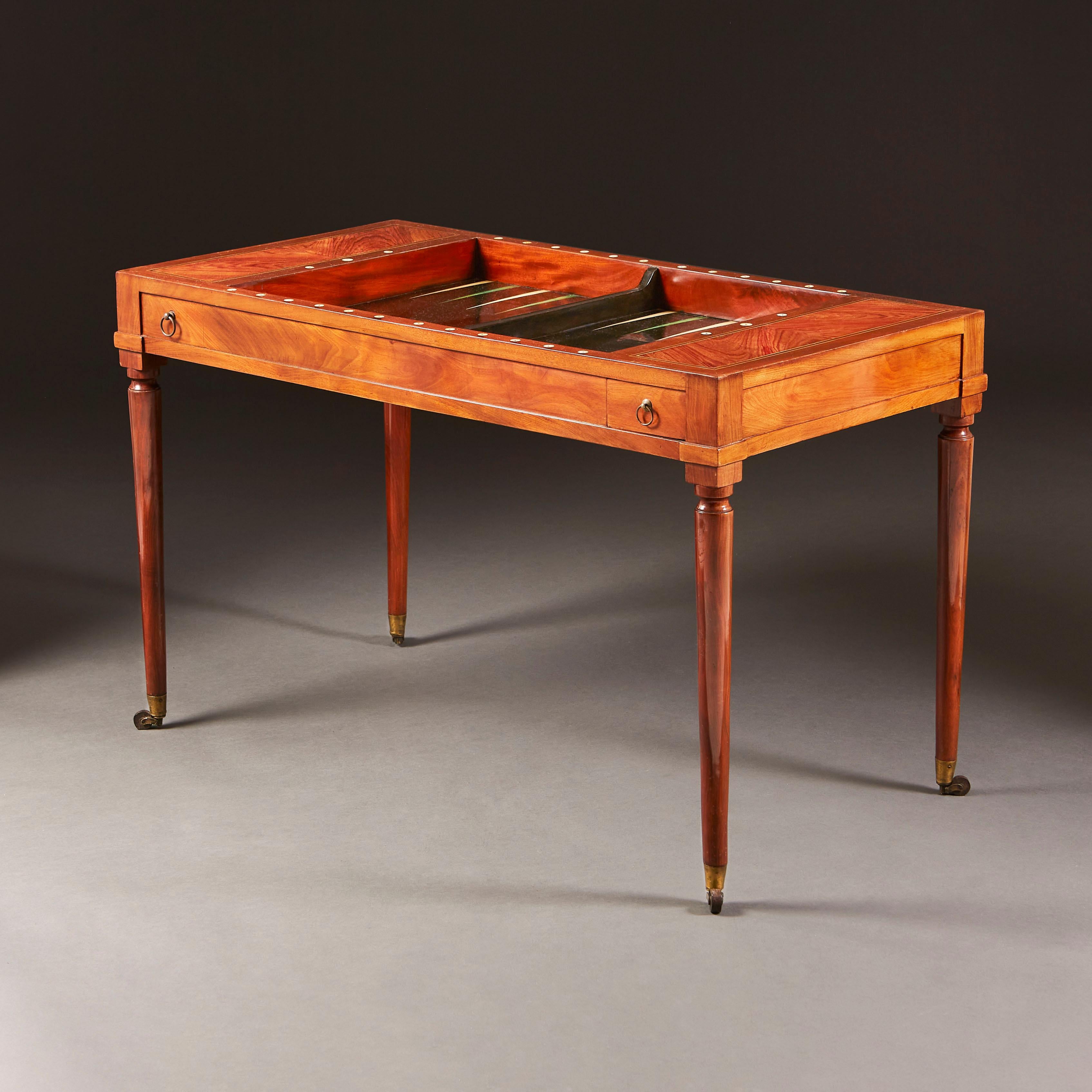 French Early Nineteenth Century Tric Trac Table