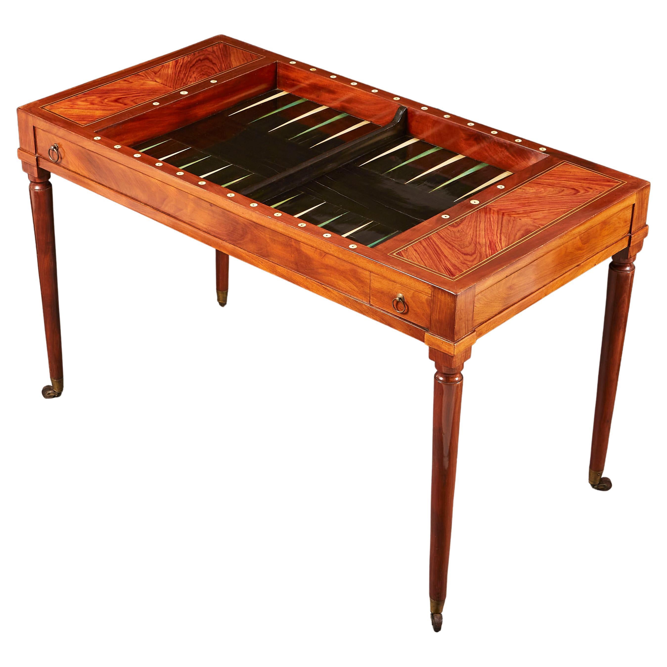 Early Nineteenth Century Tric Trac Table