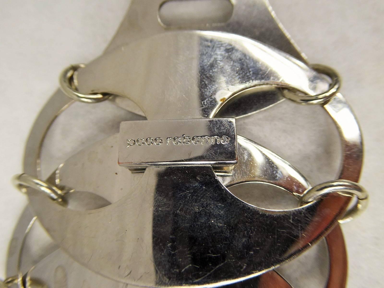 Ein früher Paco Rabanne Couture Metallic-Gürtel CIRCA 1970/1980 im Angebot 1