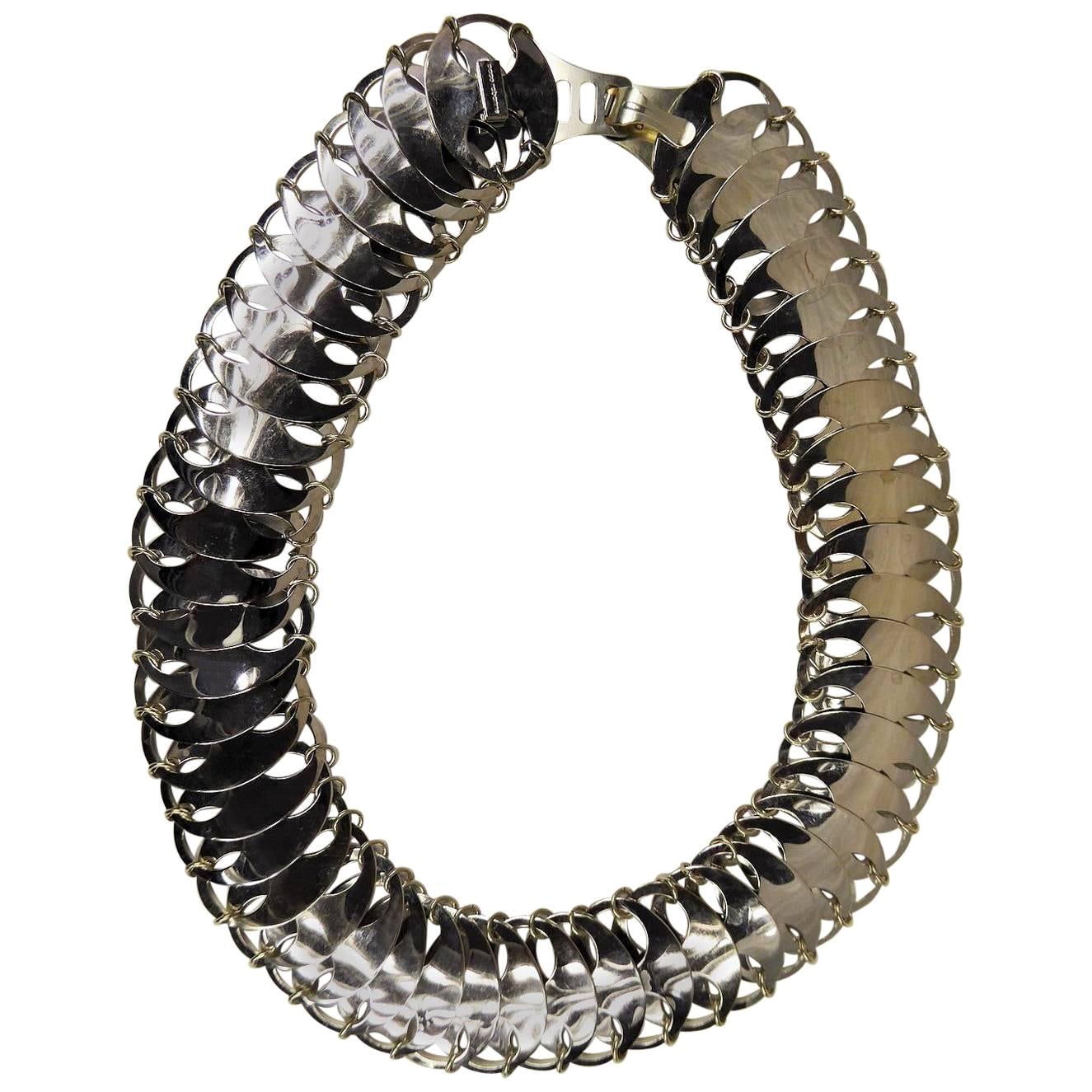 Un Cinturón Metálico de Alta Costura de Paco Rabanne Circa 1970/1980