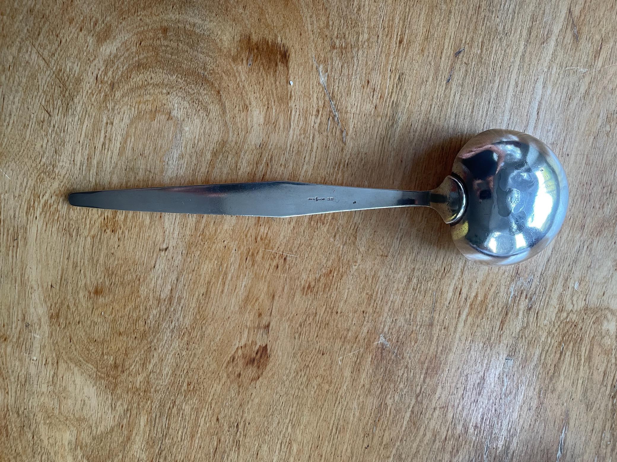 An early production silver plated Ladle by Gio Ponti for Arthur Krupp Milano For Sale 5