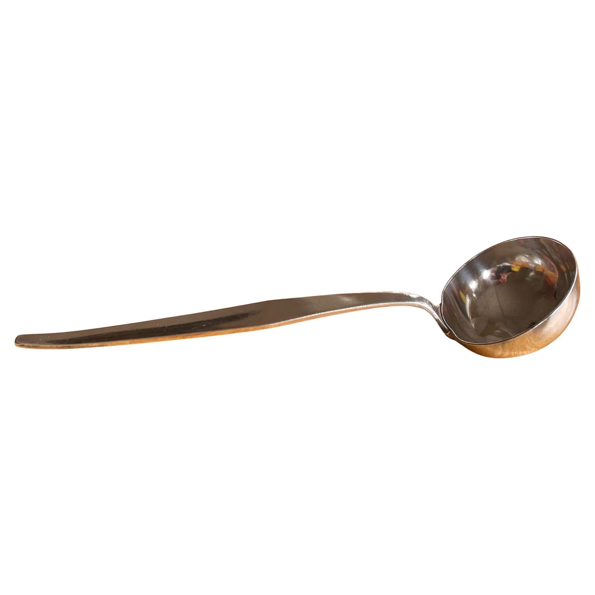 20th Century An early production silver plated Ladle by Gio Ponti for Arthur Krupp Milano For Sale
