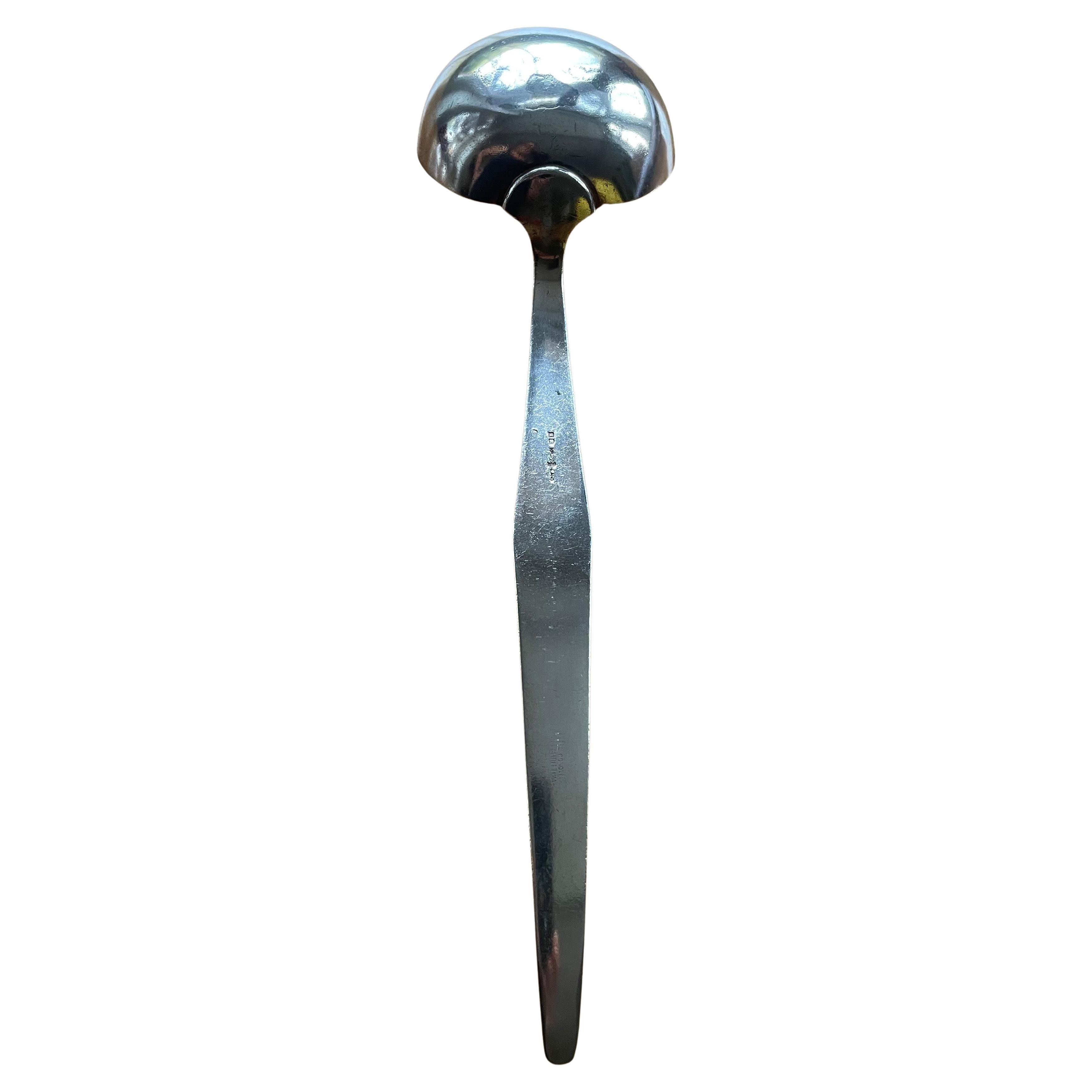 Early production silver plated Alpacca Ladle by Gio Ponti, Arthur Krupp Milano For Sale