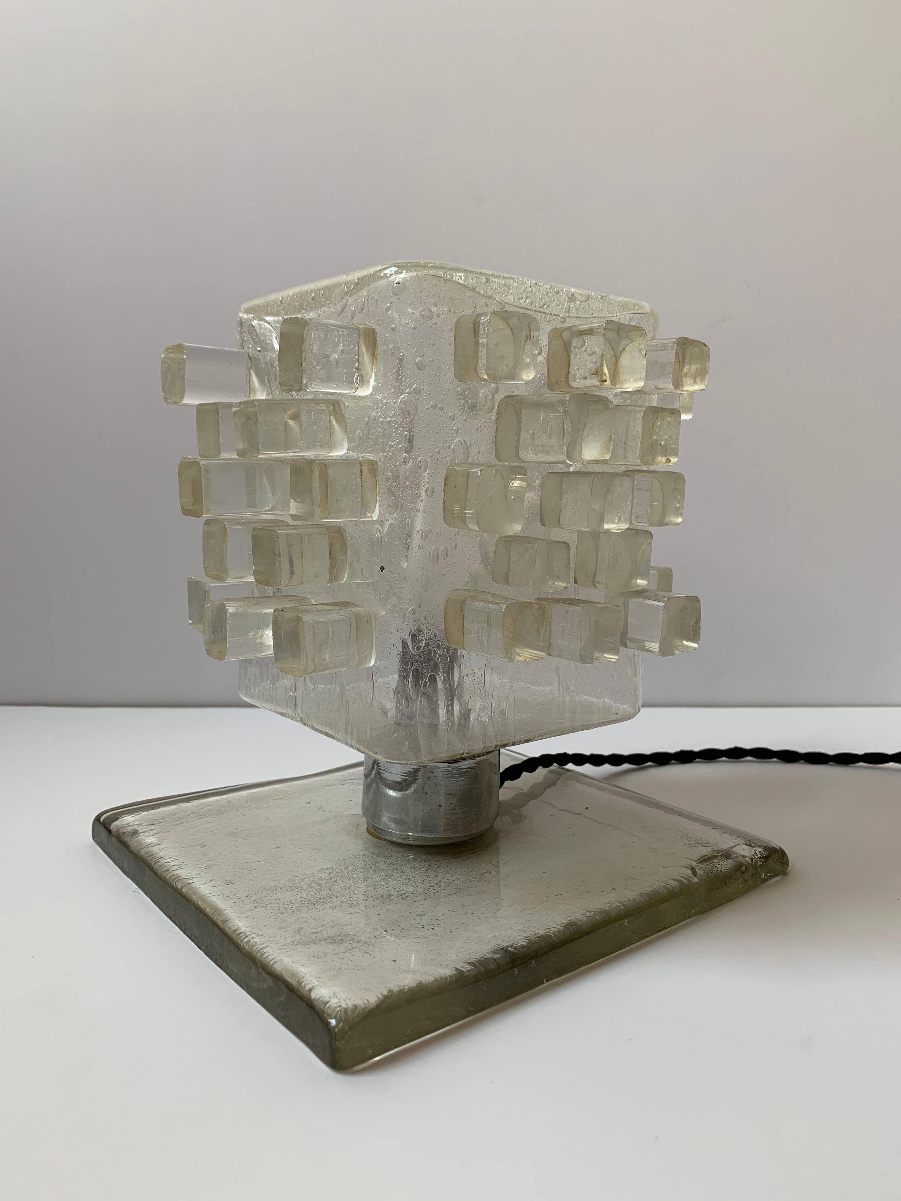 This is a very rare and early production table lamp by Poliarte.  