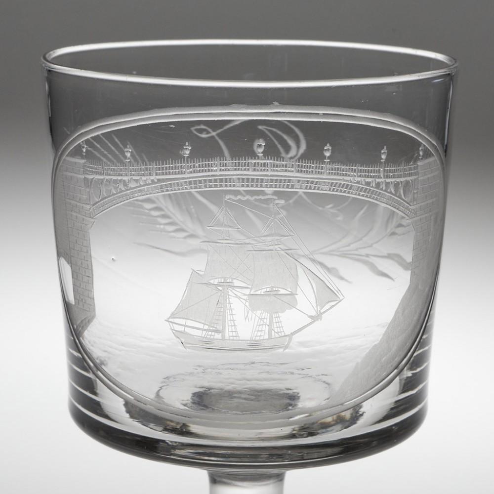 An Early Sunderland Bridge Rummer, c1805 1